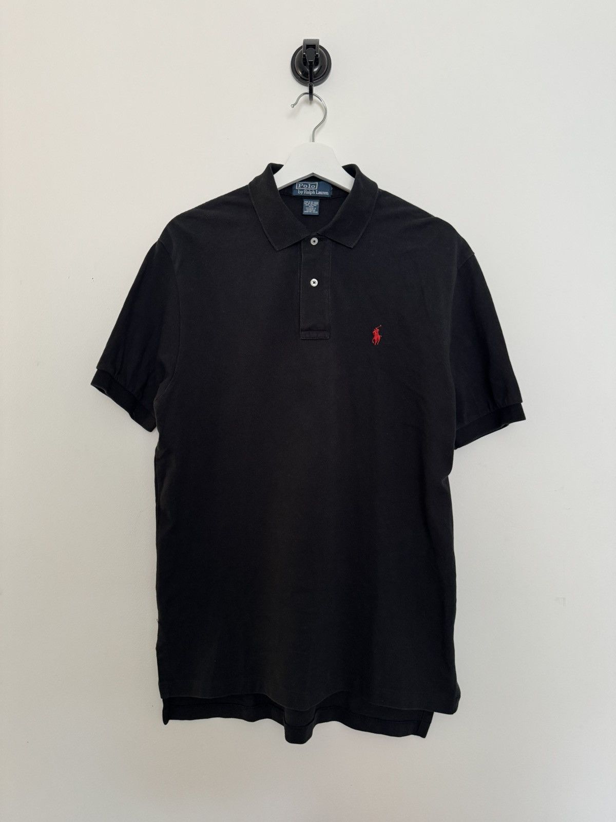 Polo Ralph Lauren Black Polo Shirt Red Pony Classic Fit