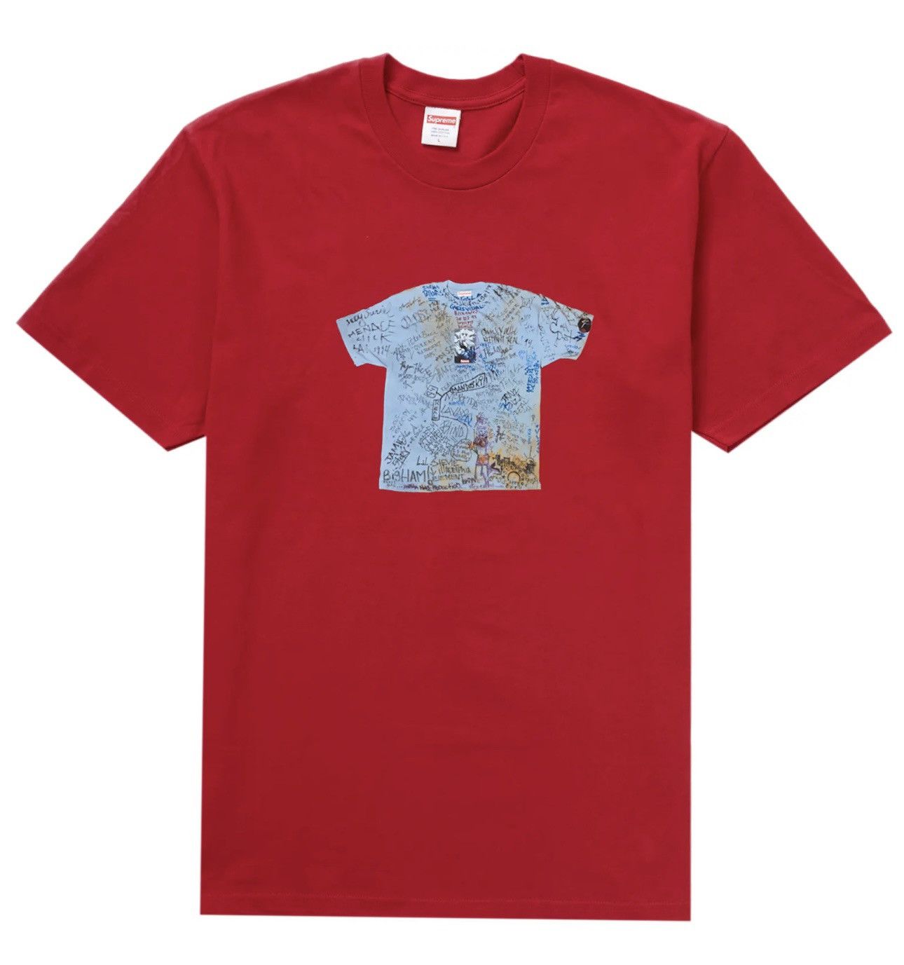 image of Supreme 30Th Anniversary T-Shirt in Red, Men's (Size XL)