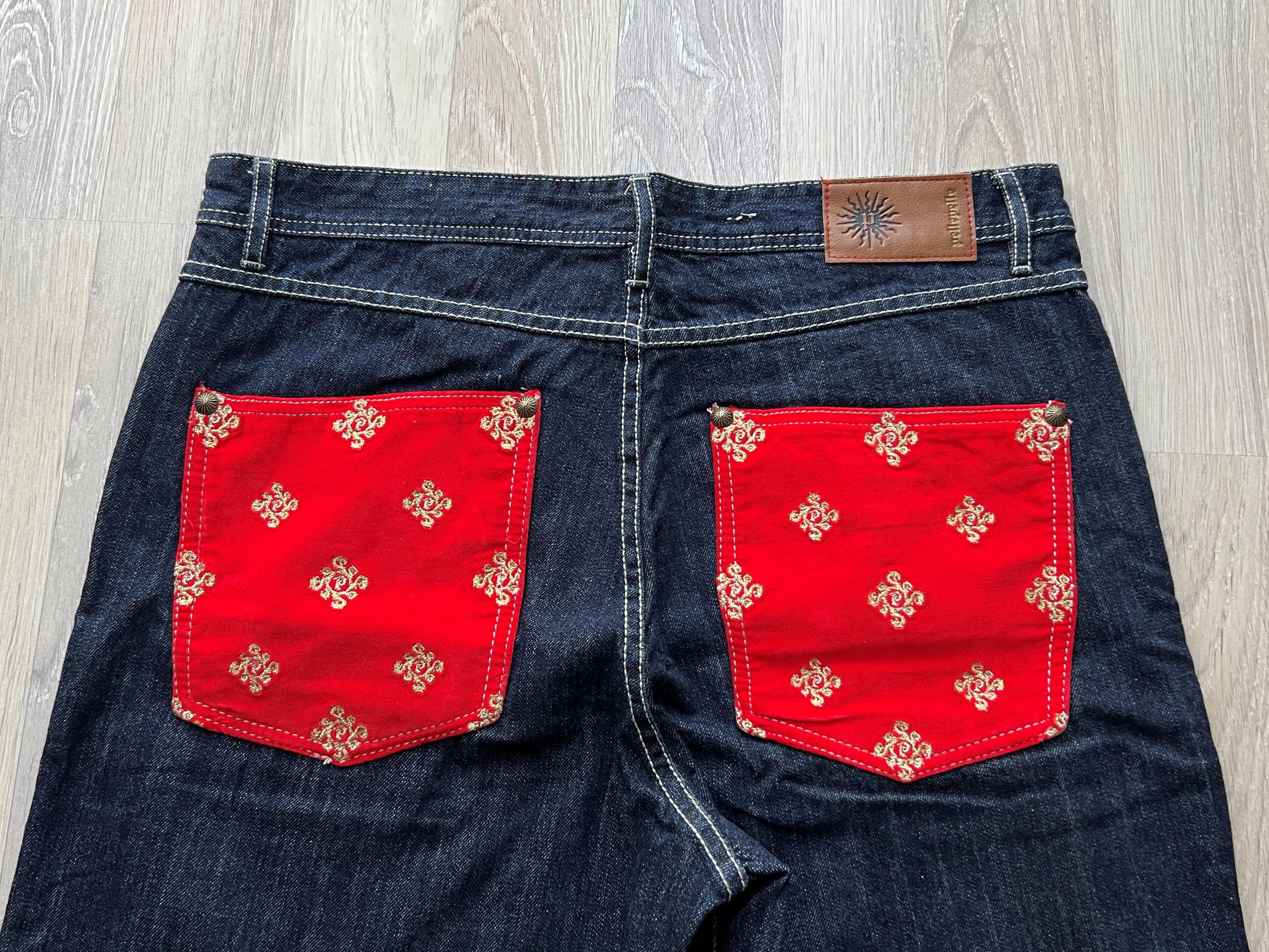 Pelle Pelle RARE! VINTAGE Y2K PELLE PELLE DENIM WIDE PANTS JEANS Size US 32 / EU 48 - 4 Thumbnail