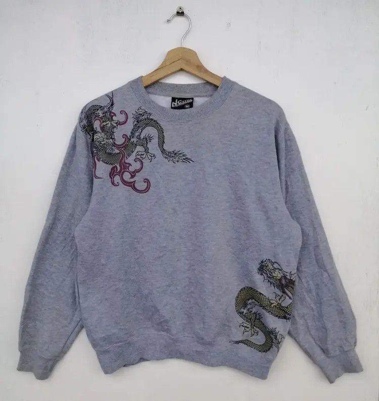 Japanese Brand Vintage NC STYLE Dragon Printed Sweatshirt Size US M / EU 48-50 / 2 - 2 Thumbnail