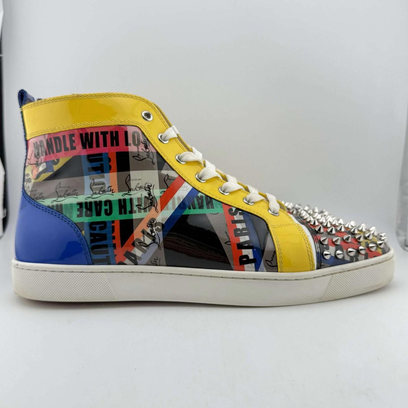 Christian Louboutin Christian Louboutin Spikes Multi Pattern 43.5EU Used No Box Size US 10.5 / EU 43-44 - 4 Thumbnail