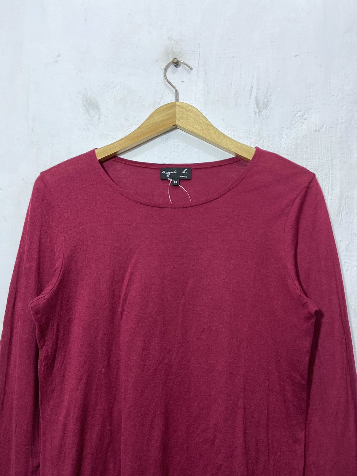 agnes b. Agnes B Long Sleeve Stretch Tshirt Size M / US 6-8 / IT 42-44 - 2 Thumbnail