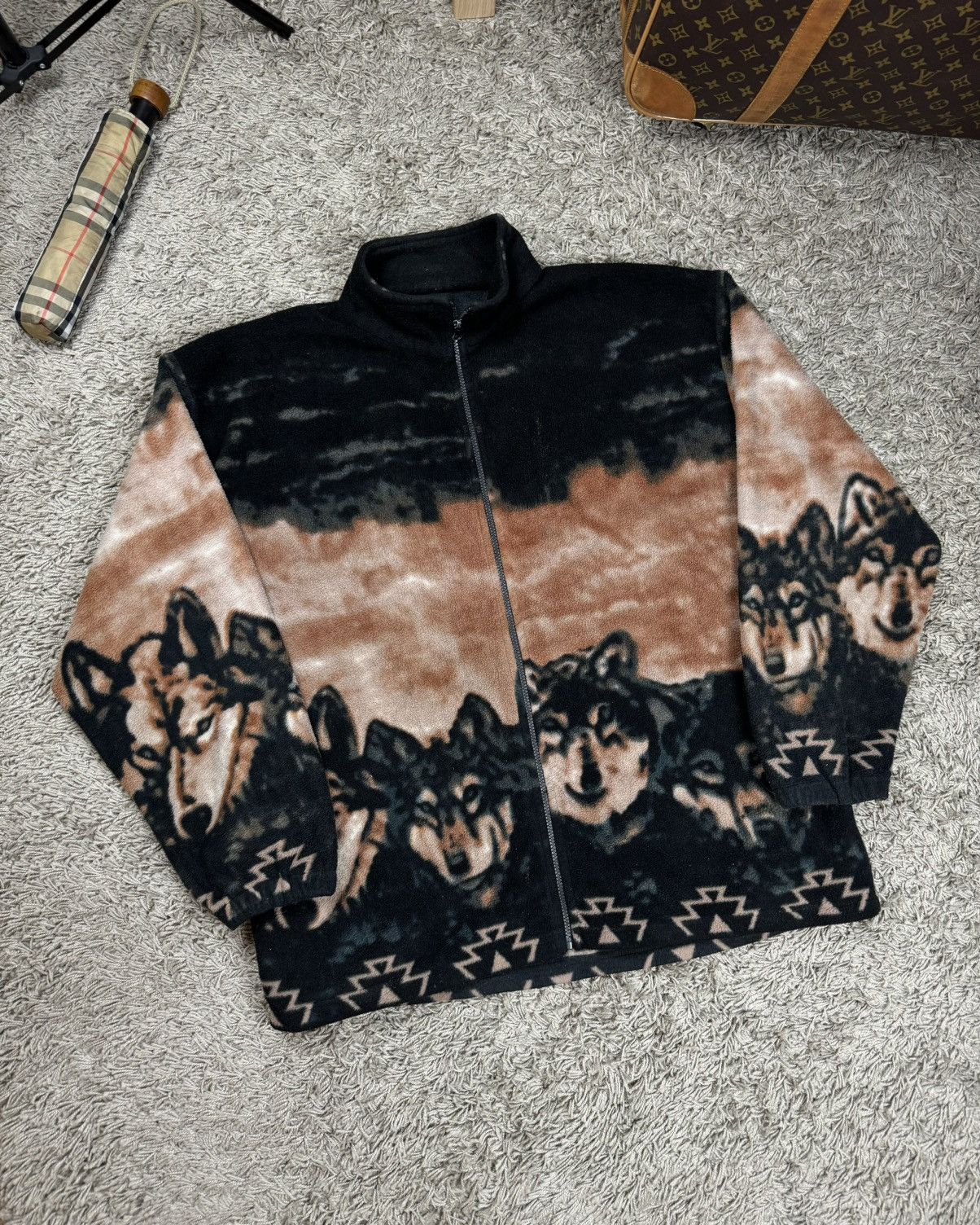 Vintage Vintage fleece with Woolfs original outdoors item Size US XXL / EU 58 / 5 - 1 Thumbnail