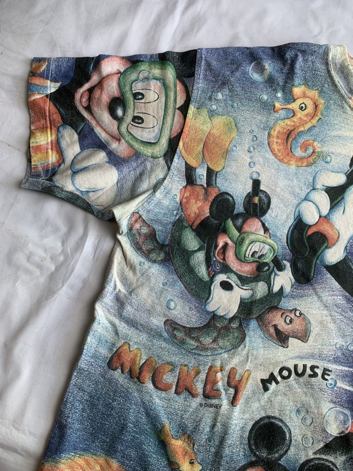 Disney × Medicom Toy × Number (N)ine Vintage RARE Japan Disney Mickey Mouse Aop Tee Size US M / EU 48-50 / 2 - 5 Thumbnail