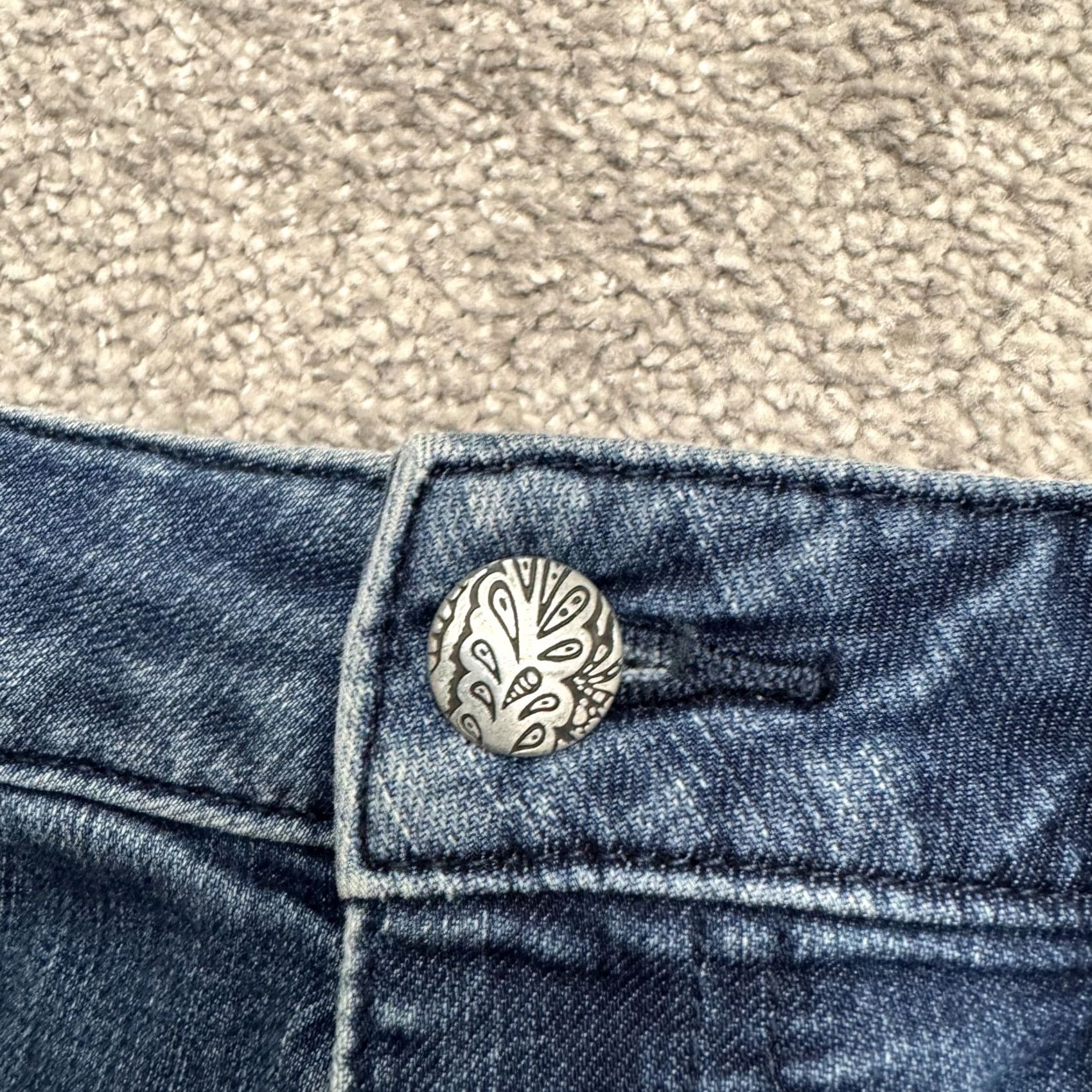 Prana Prana Kayla Mid Rise Skinny Jeans Womens 4/27 Blue Denim Stretch Casual Size 27" / US 4 / IT 40 - 4 Thumbnail