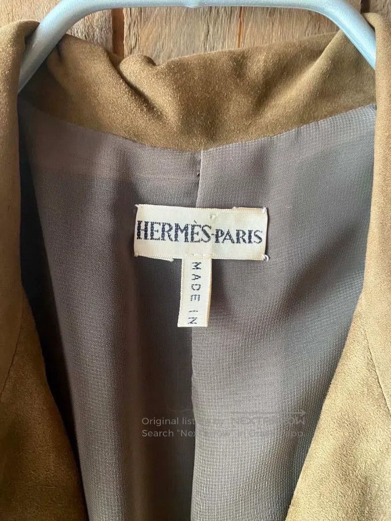 Hermes Hermes Leather suede shirt jacket Size XS / US 0-2 / IT 36-38 - 4 Thumbnail