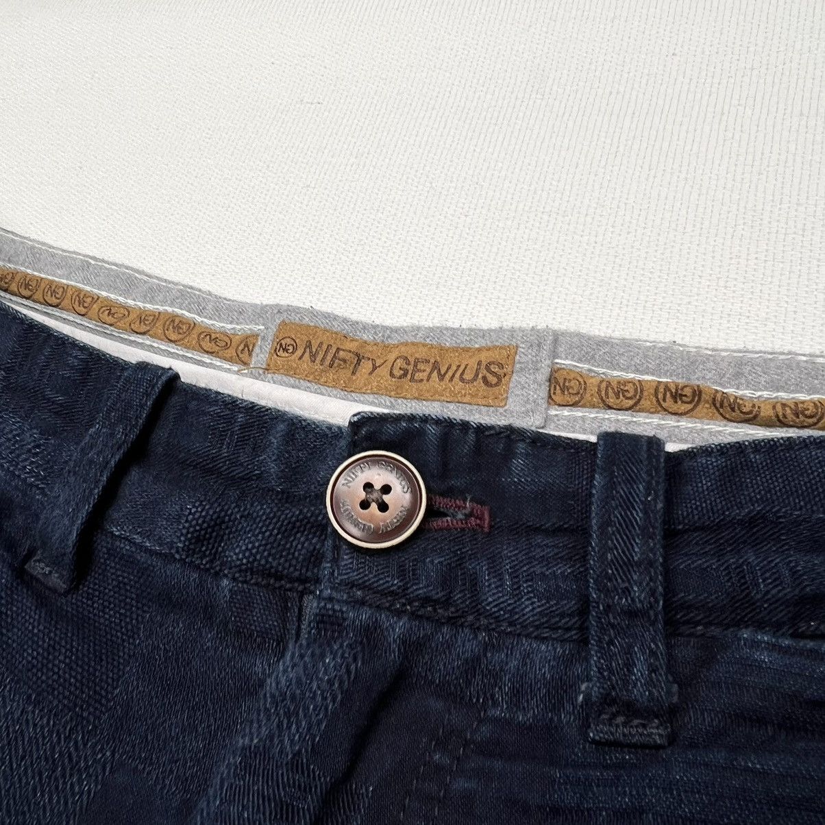Other Nifty Genius Pants Blue Patch Chino Dress Button Navy Casual Size US 28 / EU 44 - 5 Thumbnail