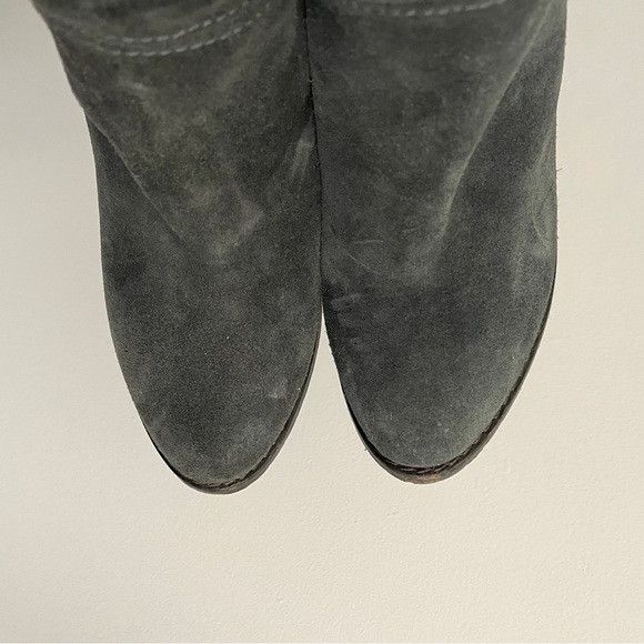 10 Corso Como Gray Suede Over The Knee Heeled Boots - 36 / 5.5-6US ​🇮🇹 Size US 6 / IT 36 - 5 Thumbnail
