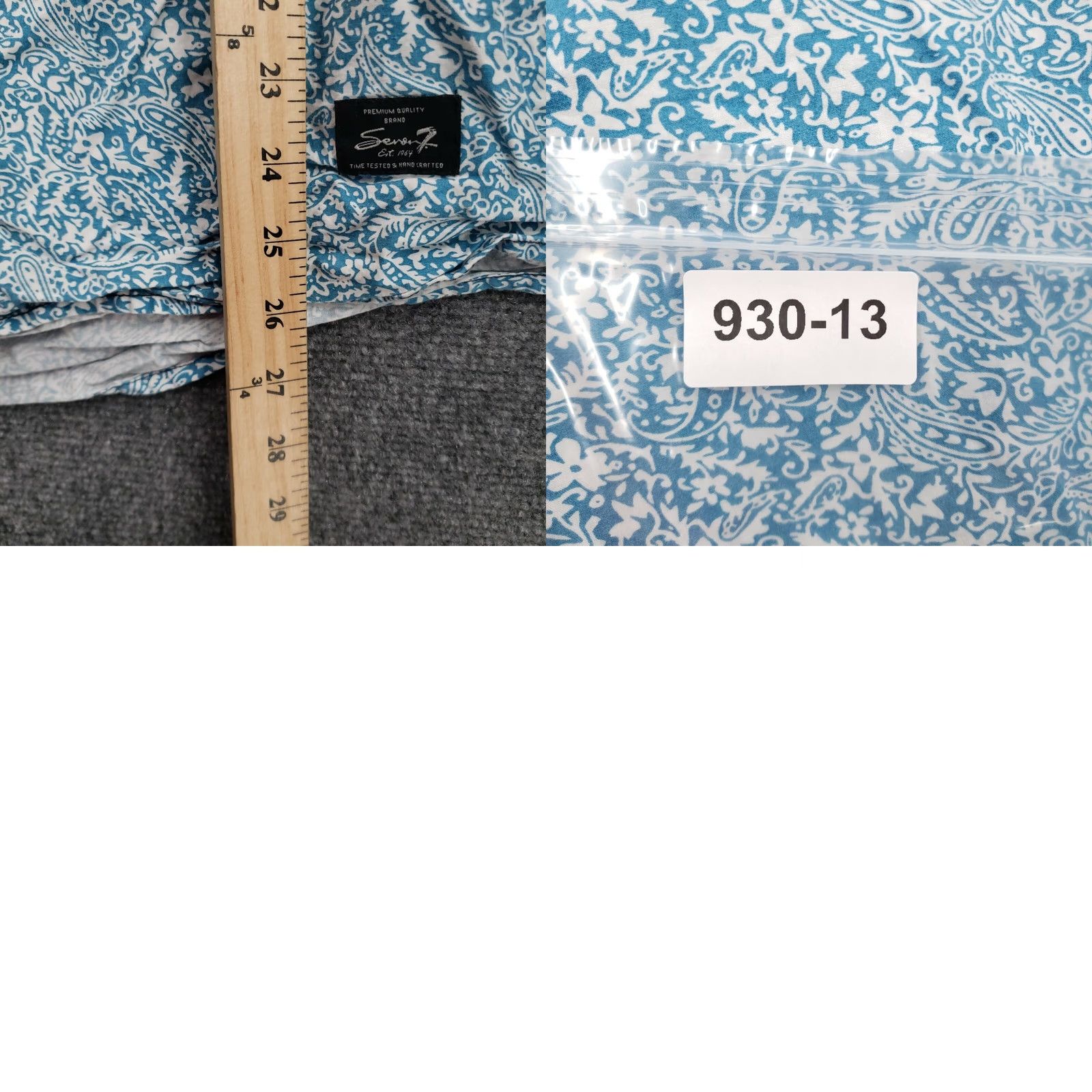 Vintage Seven7 Button Up Shirt Mens L Blue Paisley Short Sleeves Cotton Size US L / EU 52-54 / 3 - 8 Thumbnail