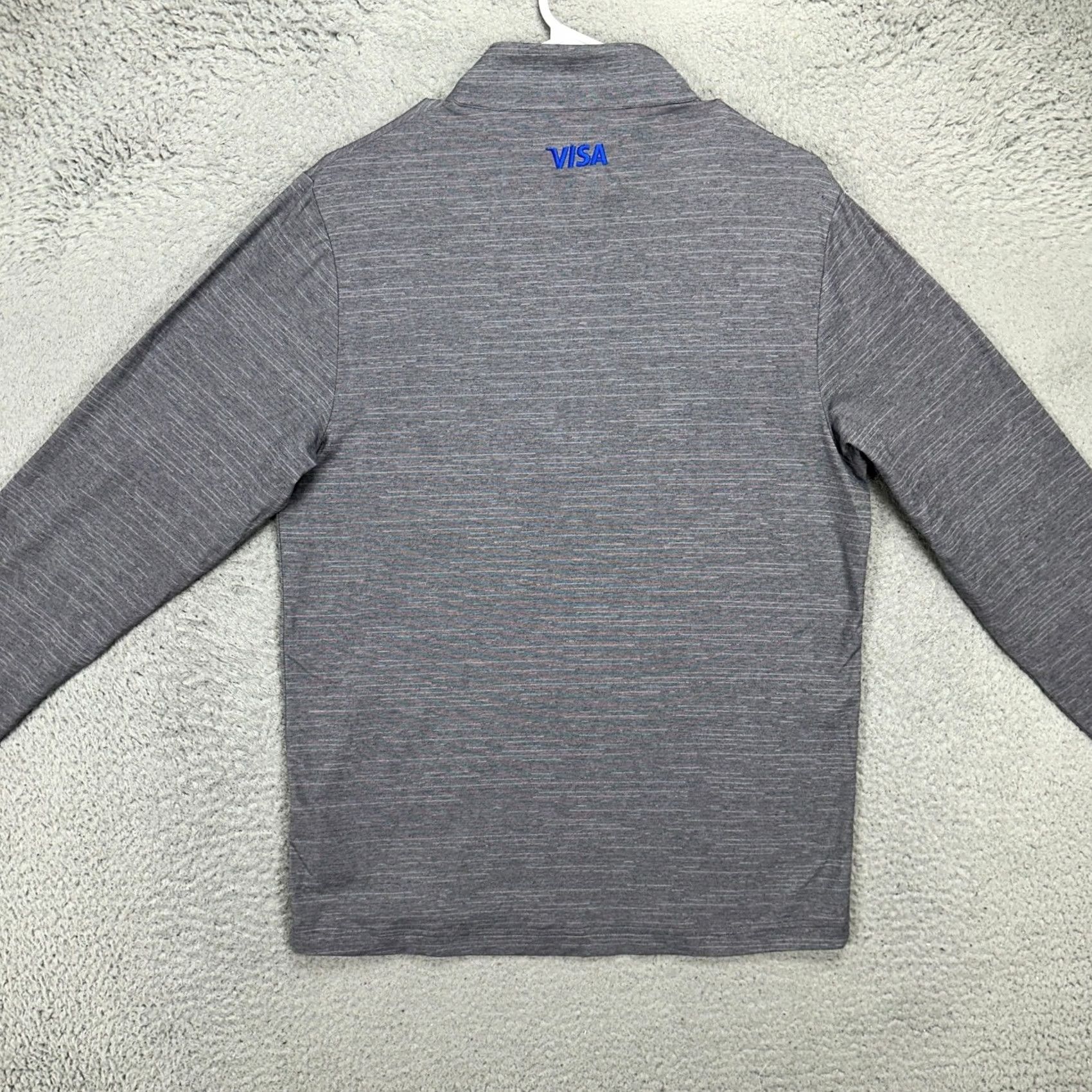 TravisMathew Travis Mathew Men Pullover Shirt Small Grey Heather Quarter Zip Stretch Athletic Size US S / EU 44-46 / 1 - 3 Thumbnail