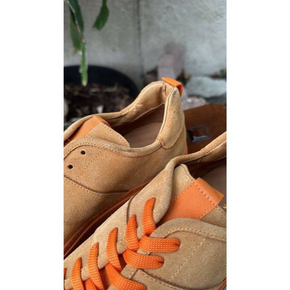 Daniel Patrick DANIEL PATRICK Size 9 Men's Orange Low Top Shoes Designer U Size US 9 / EU 42 - 3 Thumbnail