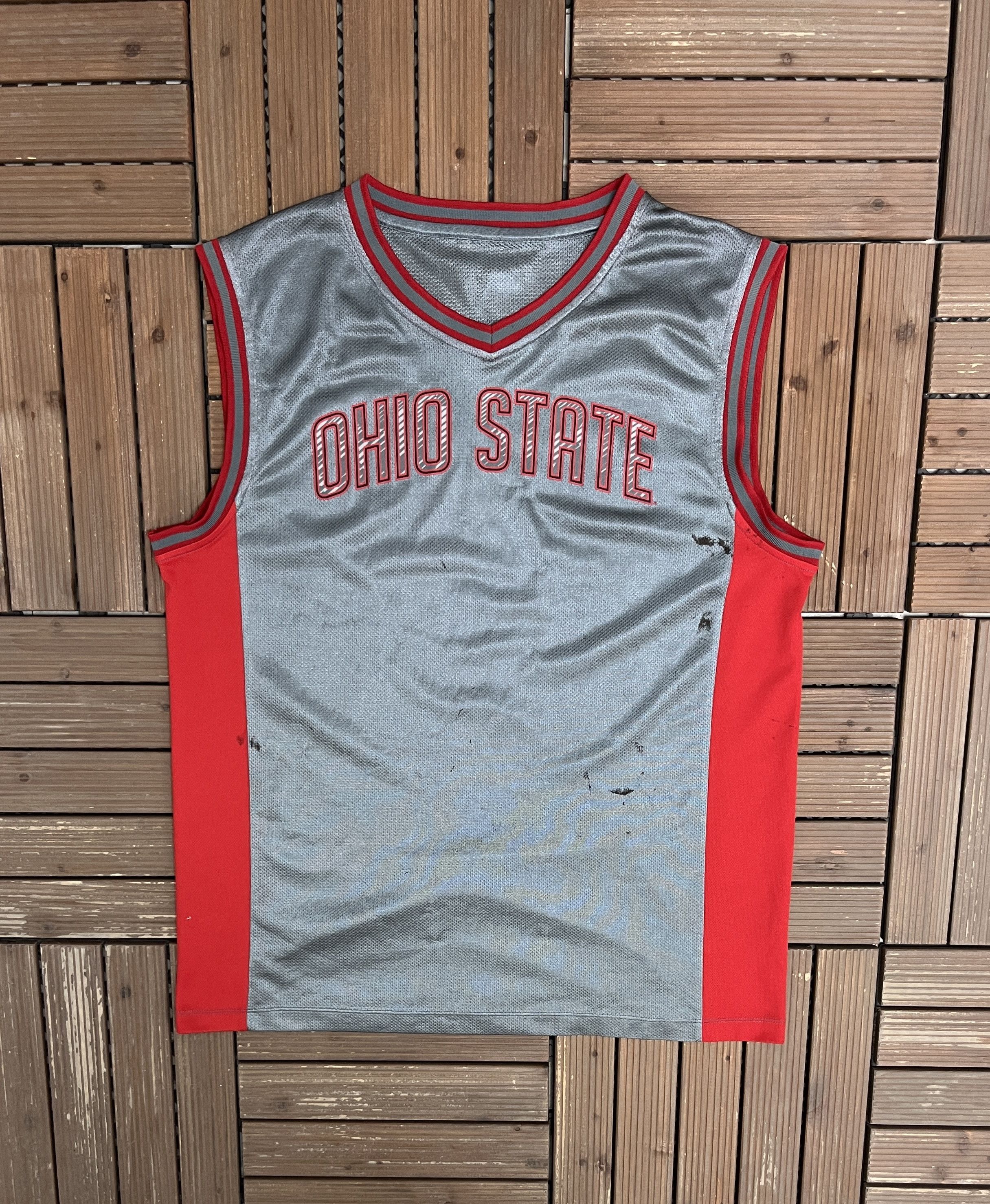 Vintage Ohio State Buckeyes Vintage Grey Basketball Jersey Size US L / EU 52-54 / 3 - 1 Thumbnail