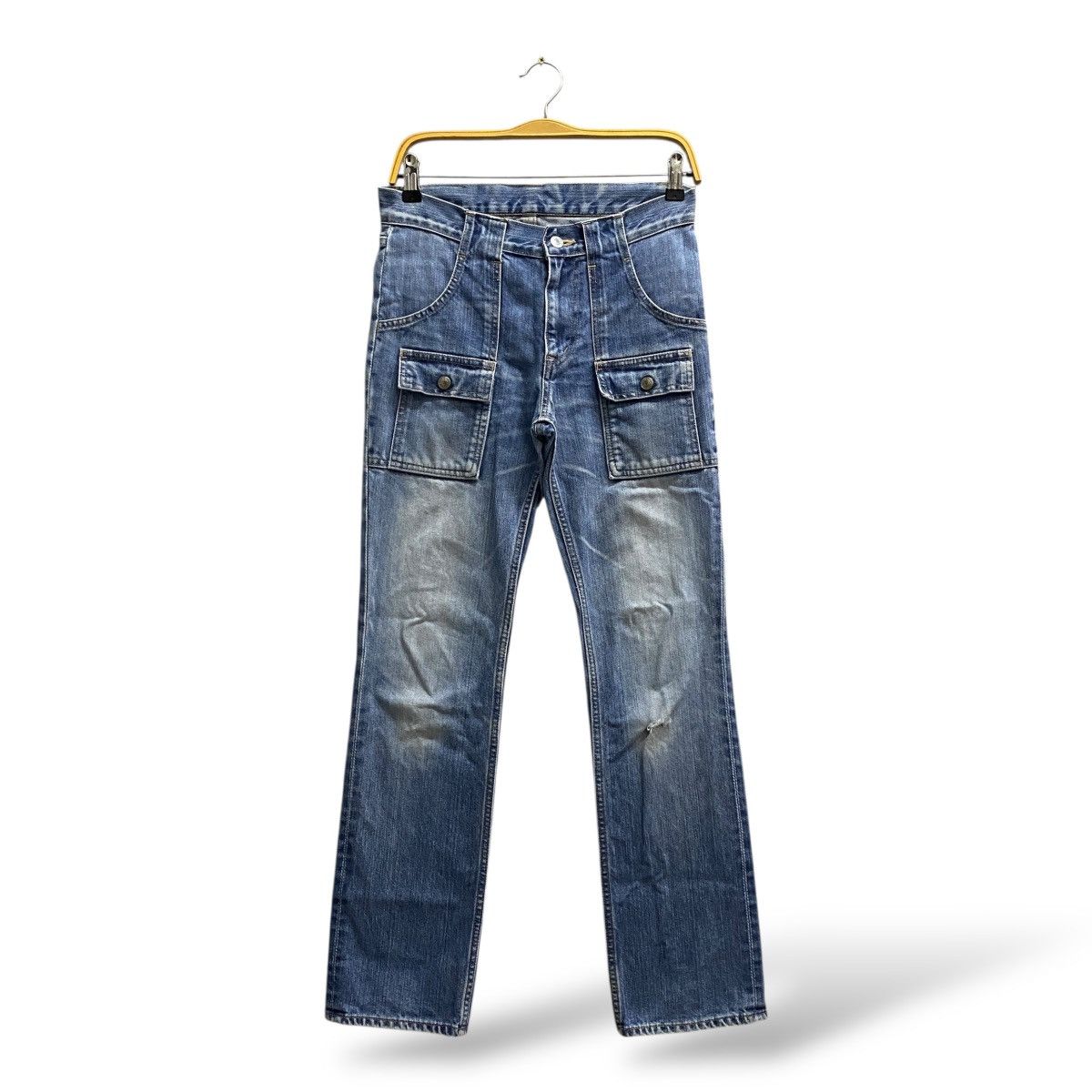 Japanese Brand Japanese Brand Works n&m Bushpants Distressed Denim Size US 28 / EU 44 - 1 Thumbnail