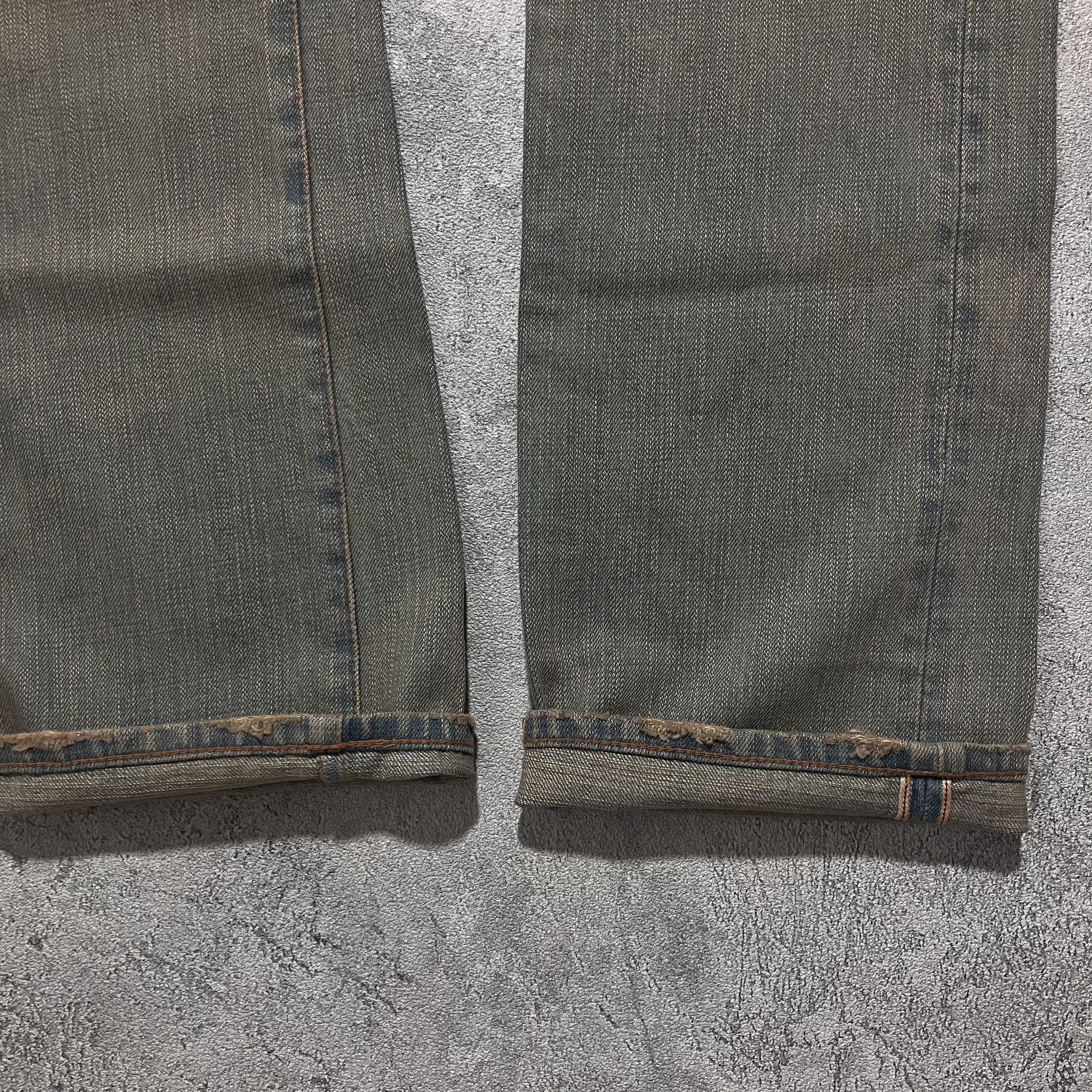 GOA GOA distressed mudwash heavy-weight selvedge denim Size US 30 / EU 46 - 3 Thumbnail