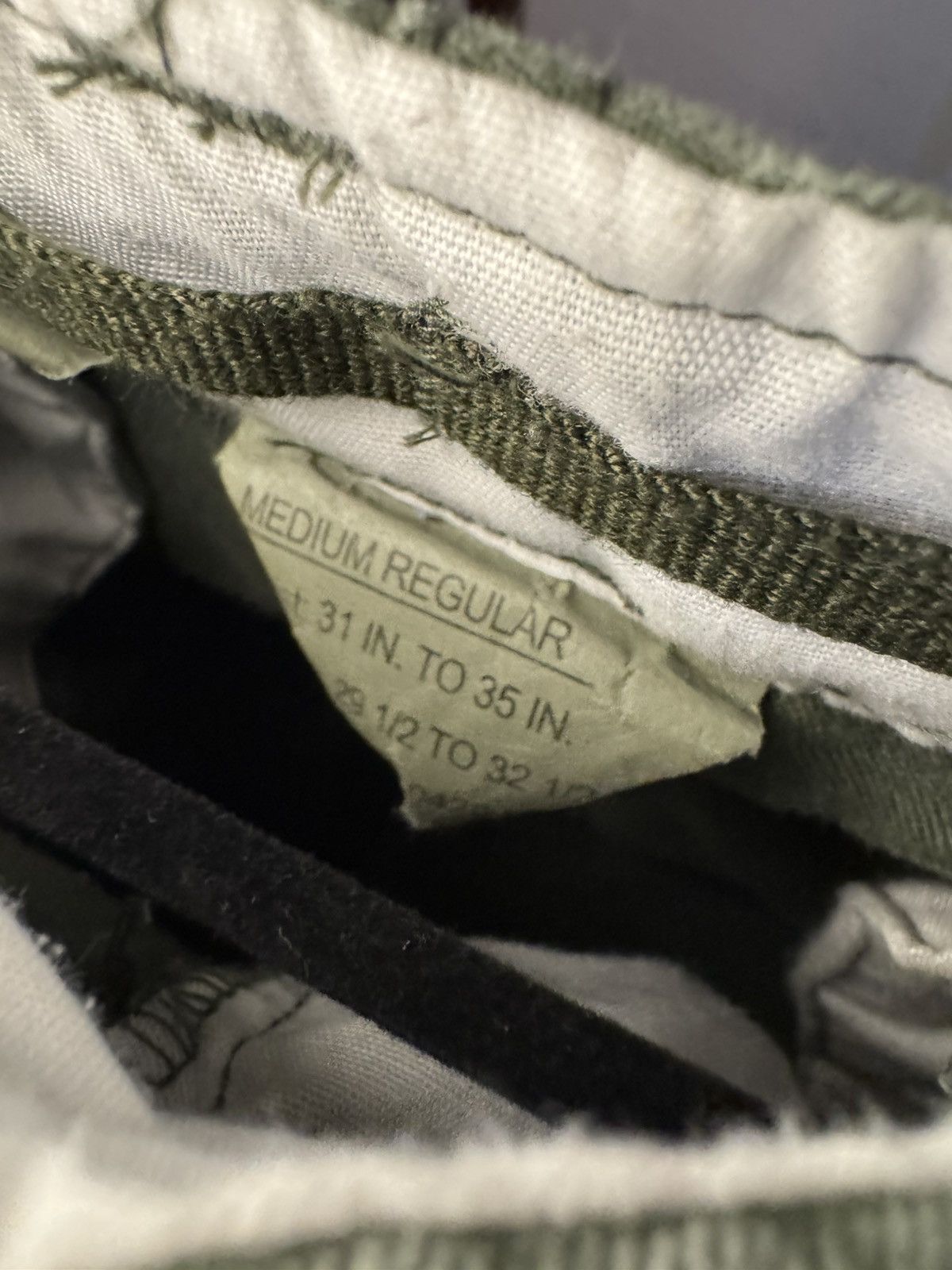 Vintage Military Khaki green cargo pants Size US 33 - 3 Thumbnail