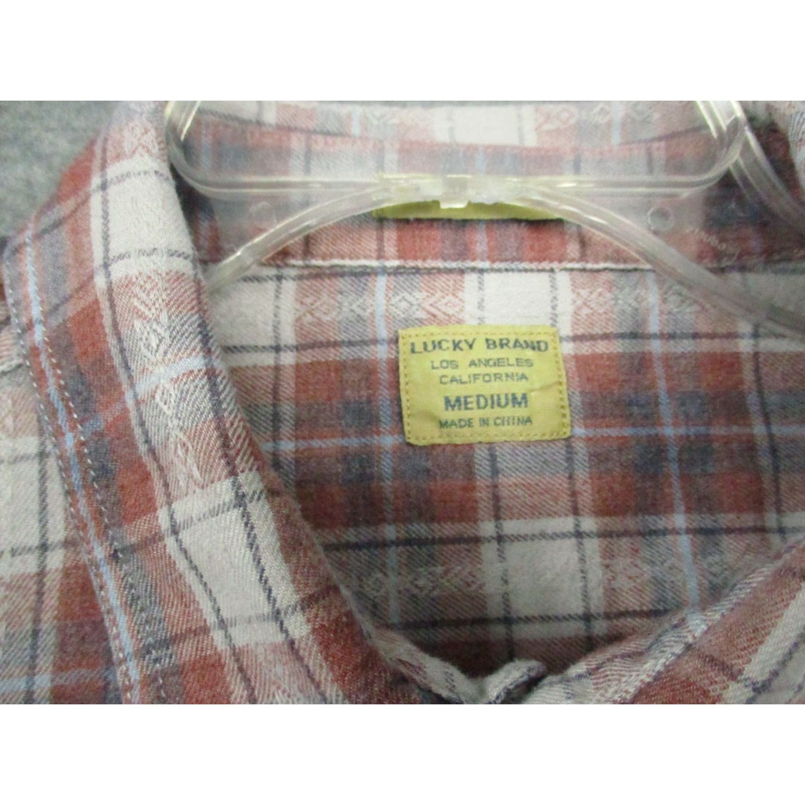 Lucky Brand Lucky Brand Shirt Medium Men Flannel Plaid Button Front Southwestern Pattern Size US M / EU 48-50 / 2 - 4 Thumbnail