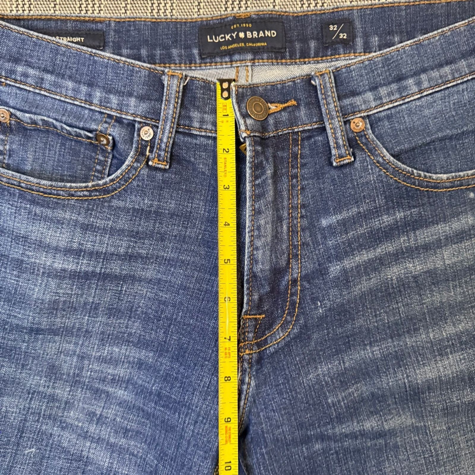 Lucky Brand Lucky Brand Men's Jeans Blue Wash 32x32 Straight Denim Size US 32 / EU 48 - 6 Thumbnail