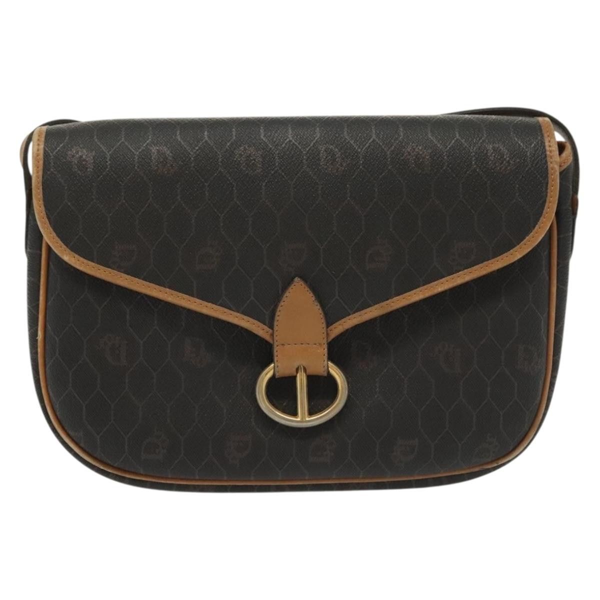 Dior DIOR Honeycomb Canvas Shoulder Bag Pvc Black Gold Size ONE SIZE - 2 Thumbnail