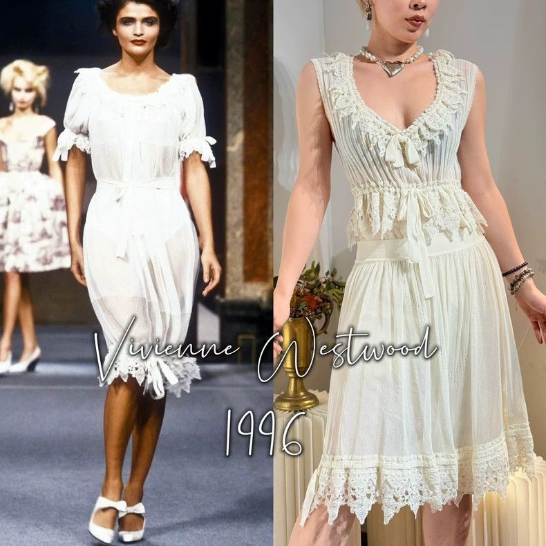 Vivienne Westwood Vivienne Westwood White perspective hook lace pants set Size M / US 6-8 / IT 42-44 - 1 Thumbnail