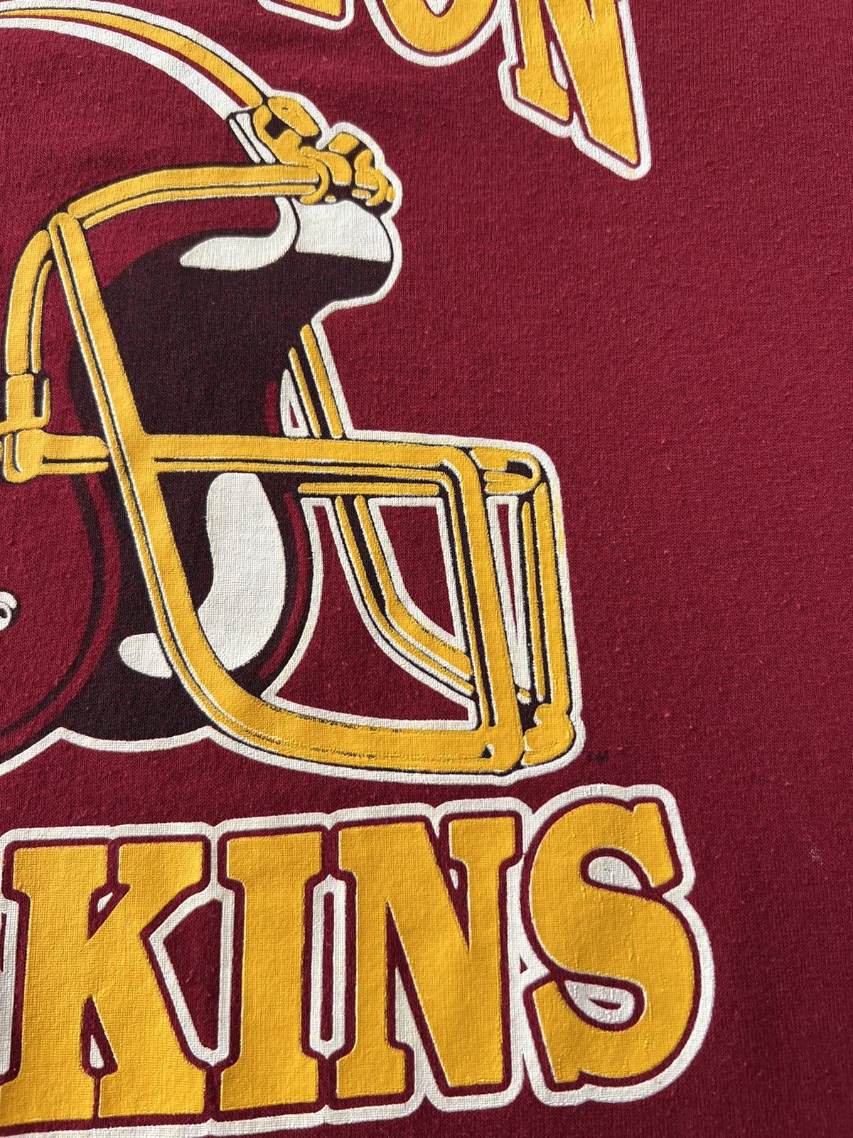 NFL Vintage 90s Washington Redskins NFL Football Trench T-shirt Size US L / EU 52-54 / 3 - 5 Thumbnail