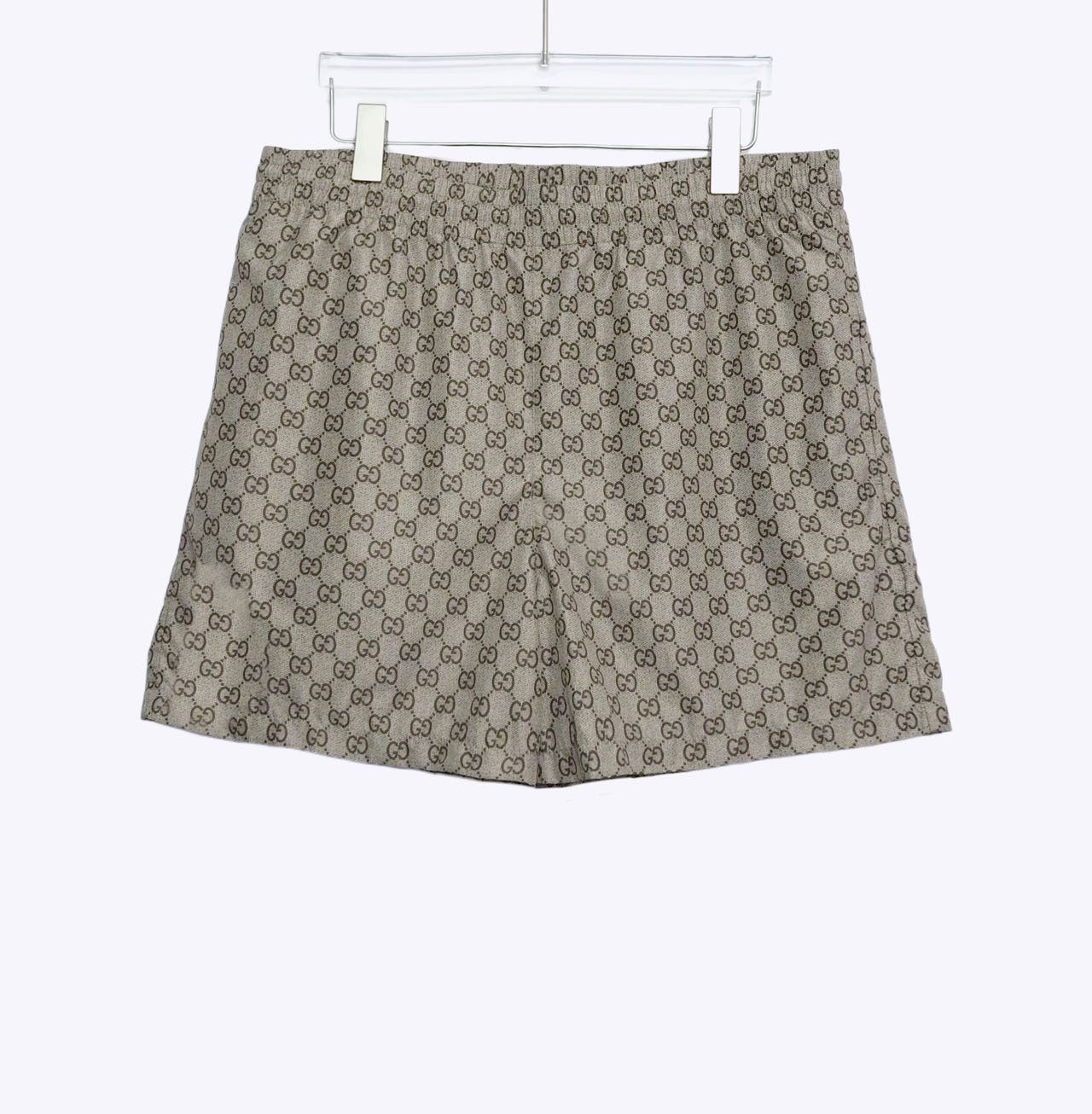 Gucci Gucci Brown All-over Letter Logo Casual Shorts K26WX Size US 34 / EU 50 - 1 Thumbnail