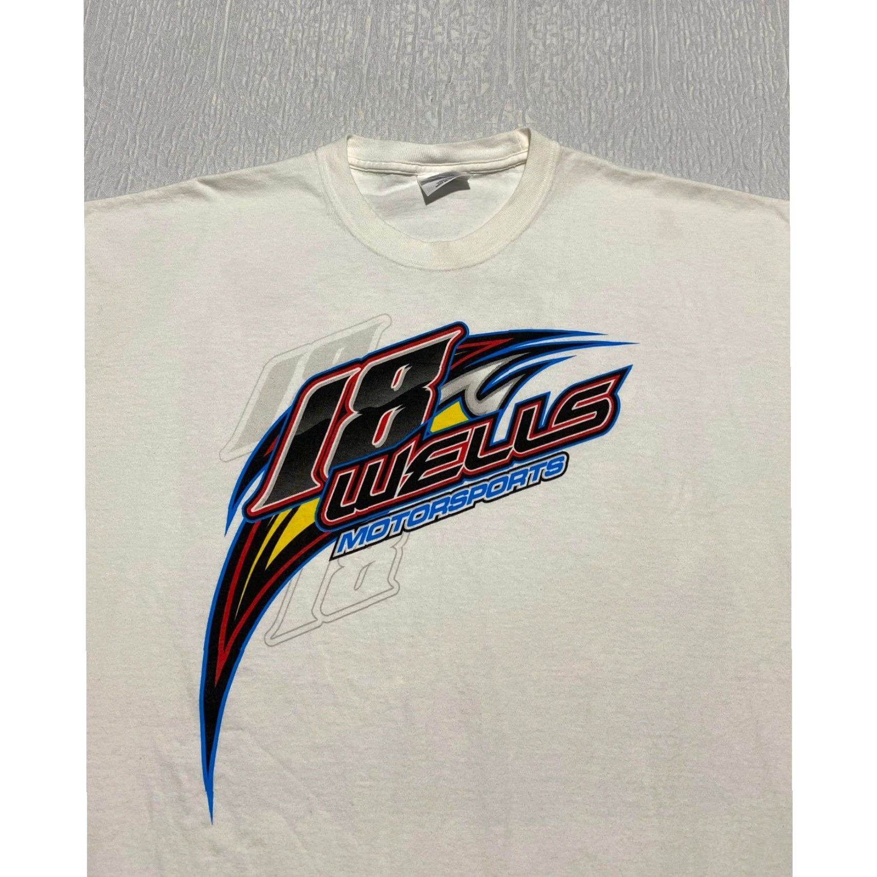 Port & Company Eric Wells Motorsports T-Shirt Hazard Kentucky Short Sleeve 2XL White Cotton Men Size US XXL / EU 58 / 5 - 4 Thumbnail