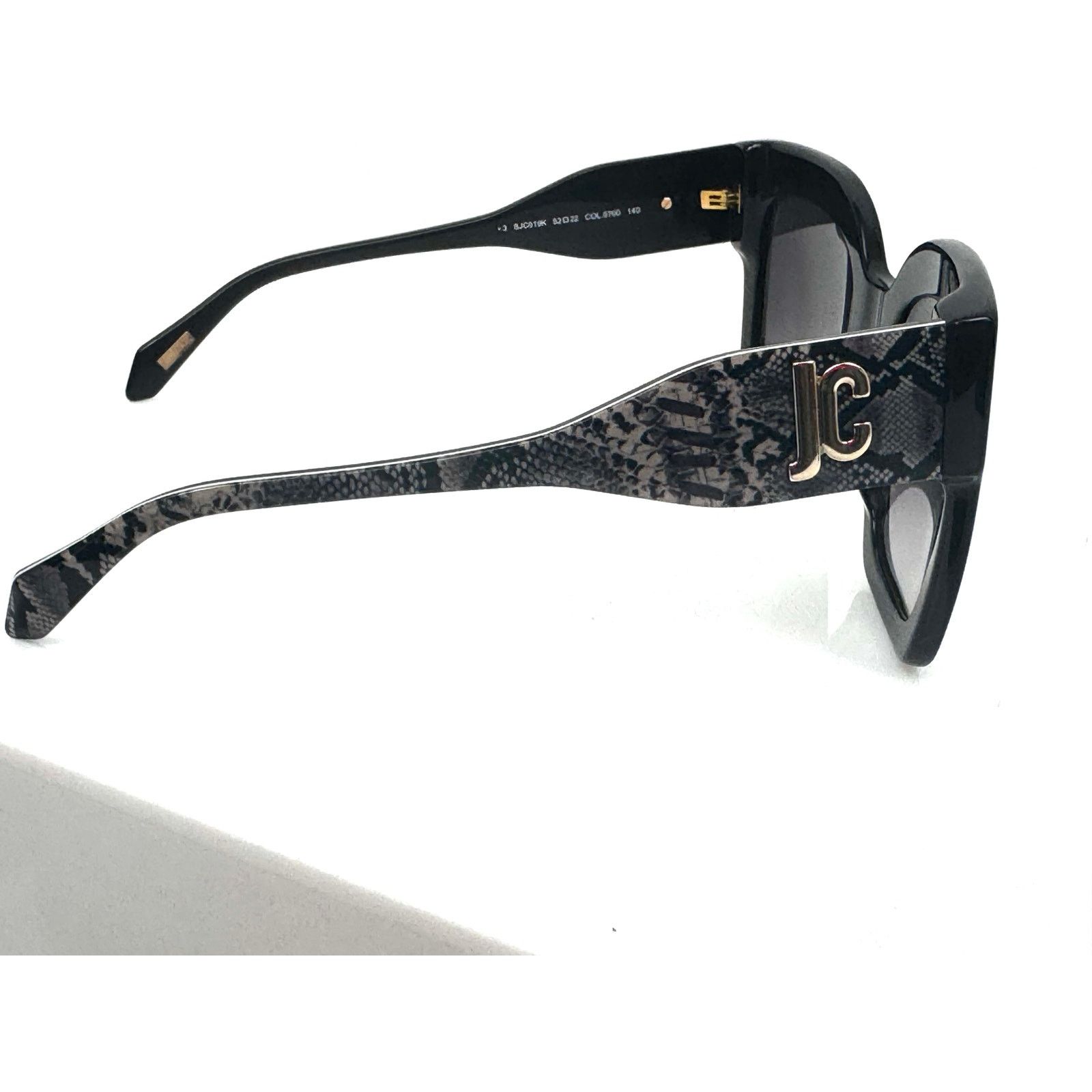 Just Cavalli Just Cavalli Logo Plaque Reptile Arm Oversized Sunglasses Size ONE SIZE - 10 Thumbnail