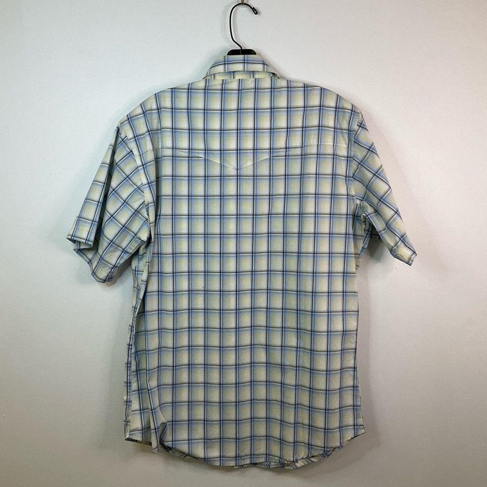 Wrangler WRANGLER Short Sleeve M Western Yoke Shirt Blue Yello Size US M / EU 48-50 / 2 - 3 Thumbnail