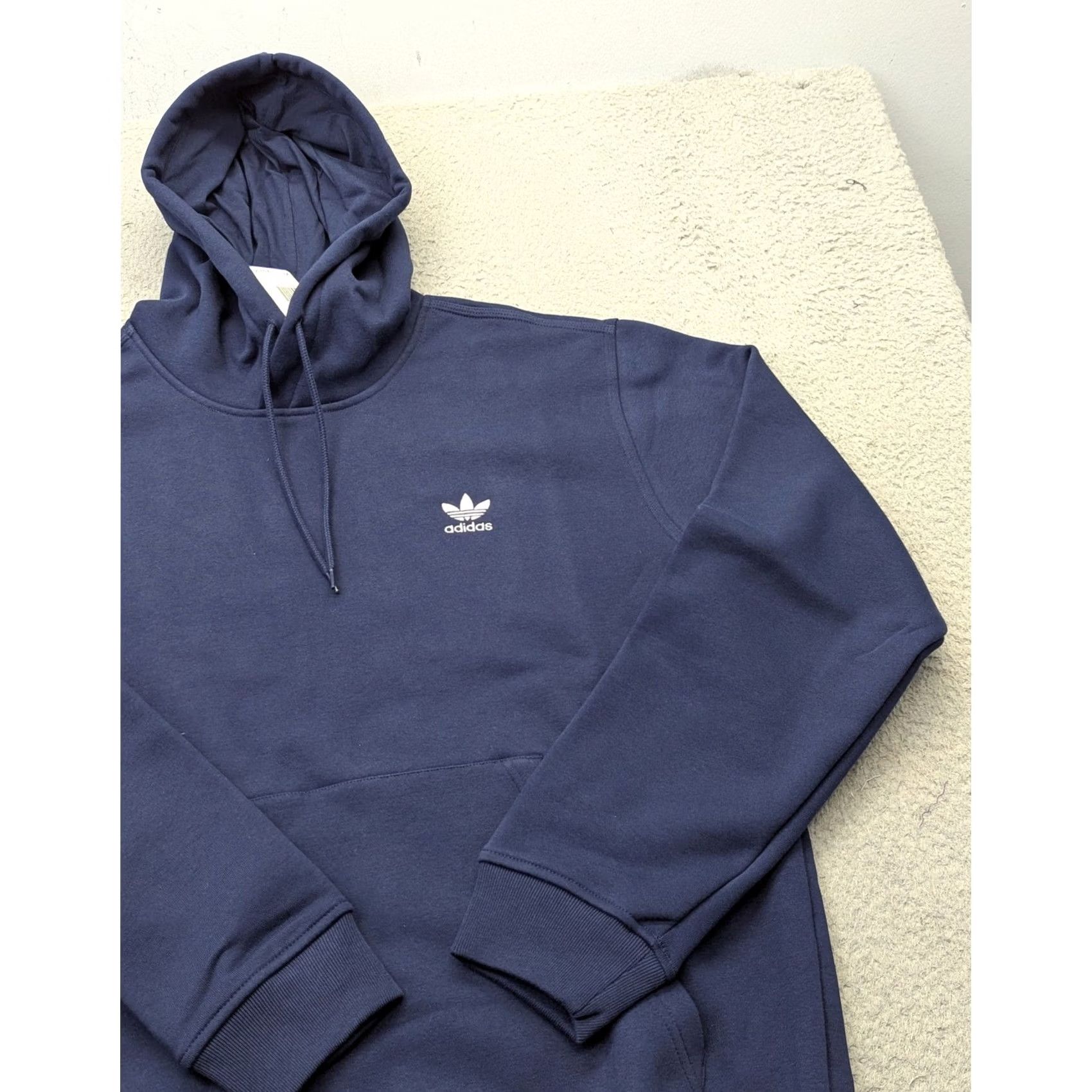 Vintage Adidas Originals Mens ESS HD Trefoil Hoodie Night Indigo Navy Blue IY4929 XL Size US XL / EU 56 / 4 - 2 Thumbnail