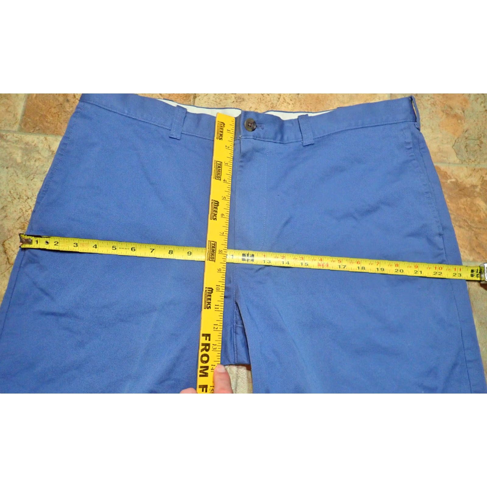 J.Crew J.Crew Men's Chino Shorts Casual Cotton Stretch 40 Waist 9-Inch Inseam Blue 2010s Size US 40 / EU 56 - 6 Thumbnail