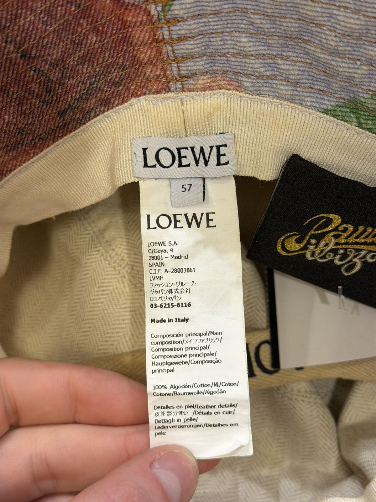 Loewe Loewe x Paula's Ibiza Roses Fisherman Frayed Hat Size ONE SIZE - 6 Thumbnail
