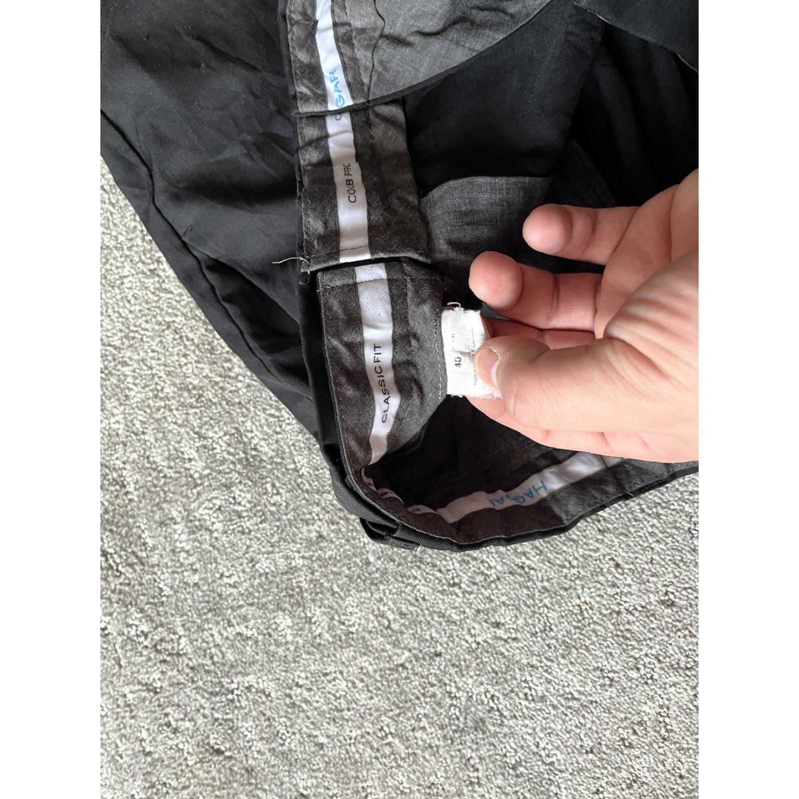 Haggar Haggar Dress Pants Mens 40x29 Black Cool Comfort Flat Front Size US 40 / EU 56 - 6 Thumbnail