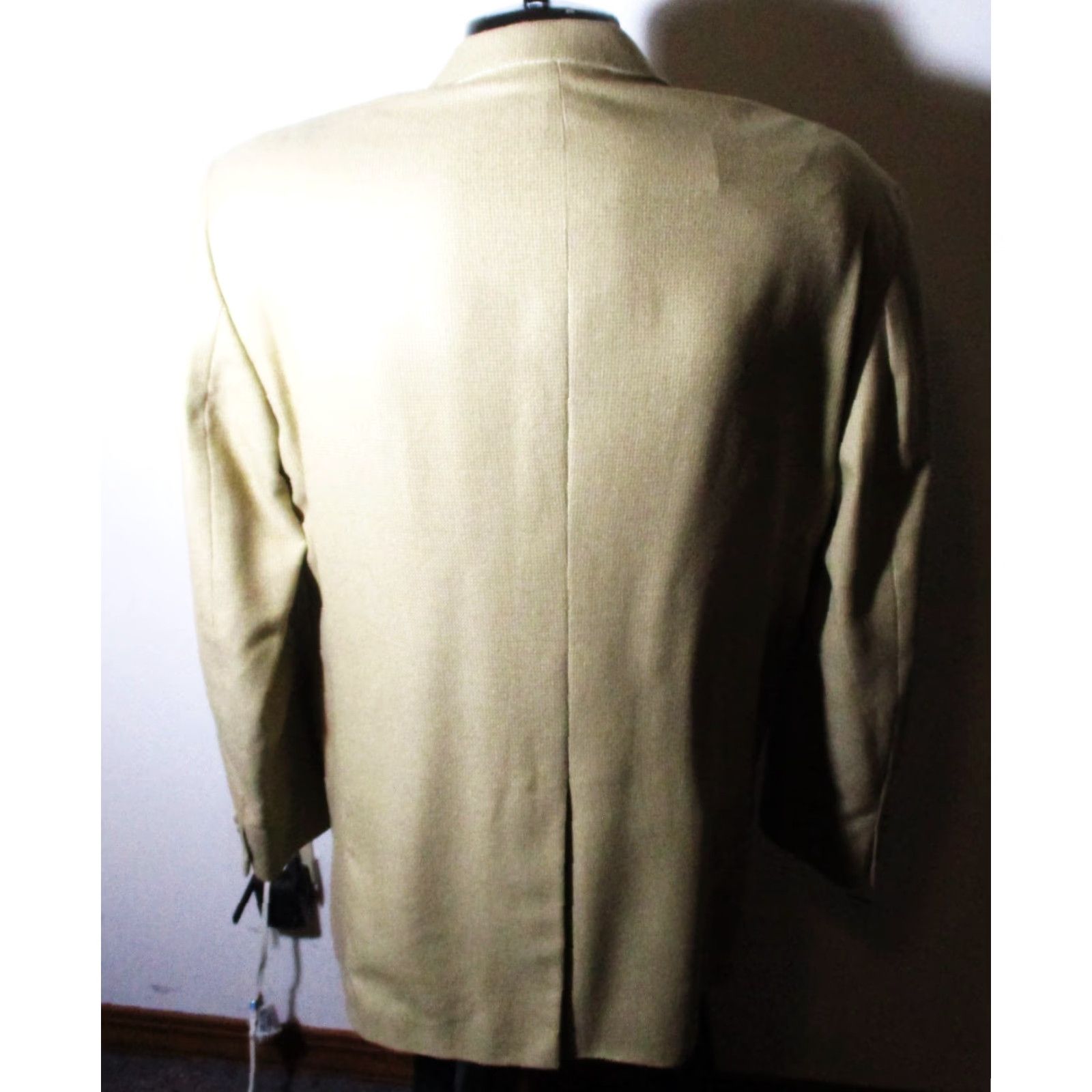 Ralph Lauren LAUREN Ralph Lauren Blazer Men Tan 46 Long Wool Blend 3-Button Jacket Single-Breasted Viscose Lining Dry Clean Only Adult Mens Jacket/Coat Size 46R - 5 Thumbnail