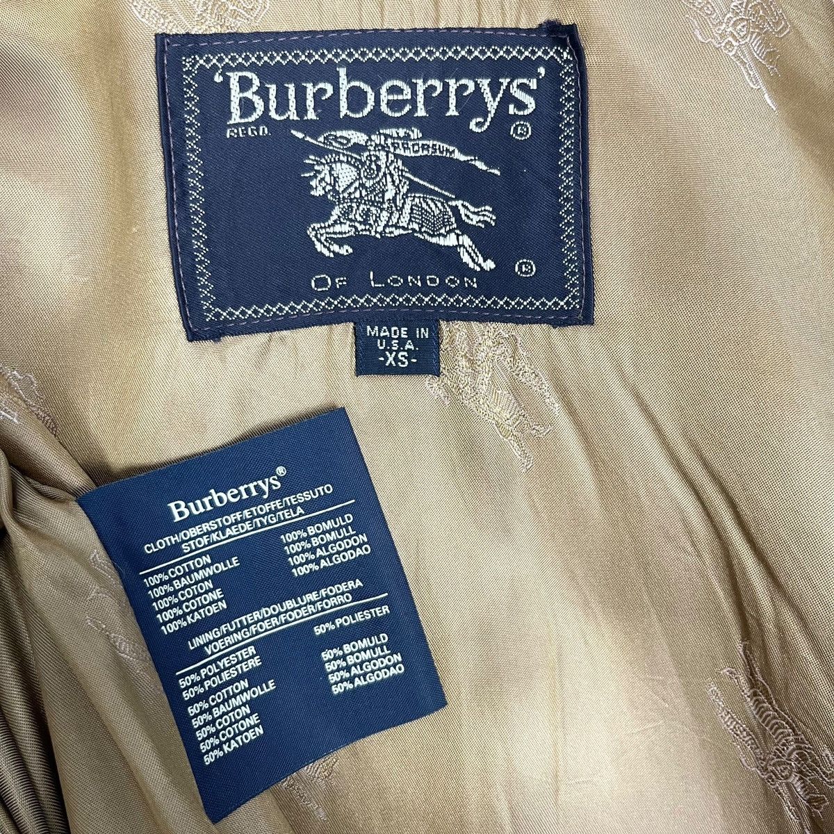 Burberry × Vintage Vintage 90s Burberrys Women Velvet Parka Jacket Size M / US 6-8 / IT 42-44 - 9 Thumbnail