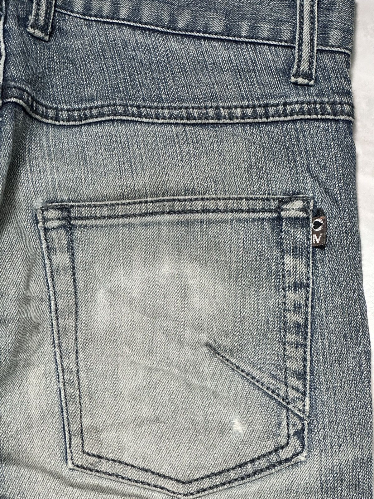 Morgan De Toi Morgan Homme Vintage Y2K Rare Drop Flare V Design & Faded Size US 32 / EU 48 - 7 Thumbnail