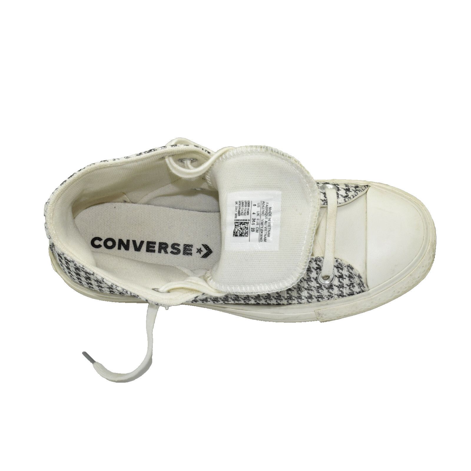 Converse CONVERSE CHUCK TAYLOR SilverEgret Houndstooth Sneakers Sz 6 Size US 4 / IT 34 - 6 Thumbnail