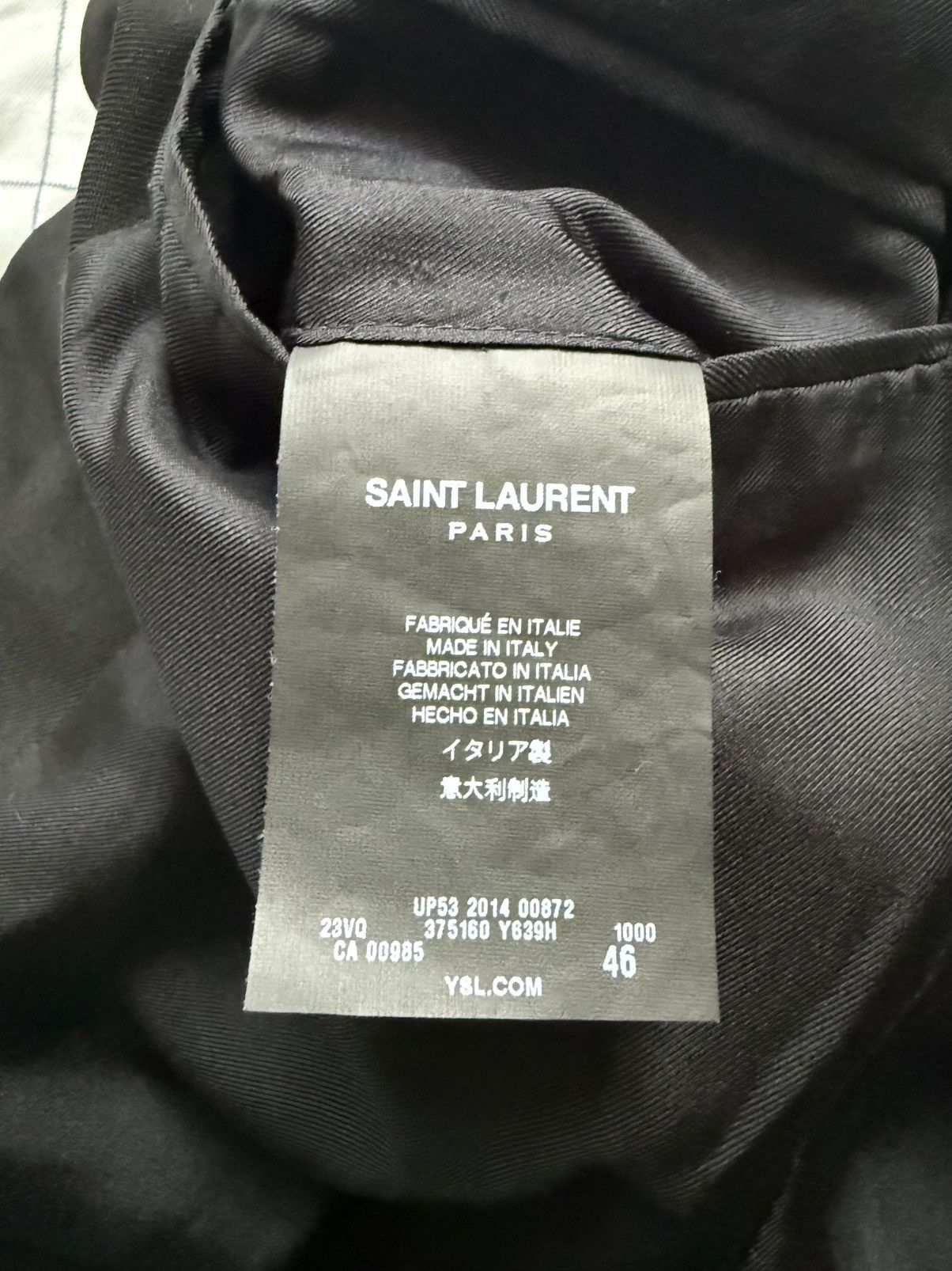 Saint Laurent Paris Saint Laurent Paris Officer Blazer Size 46S - 6 Thumbnail