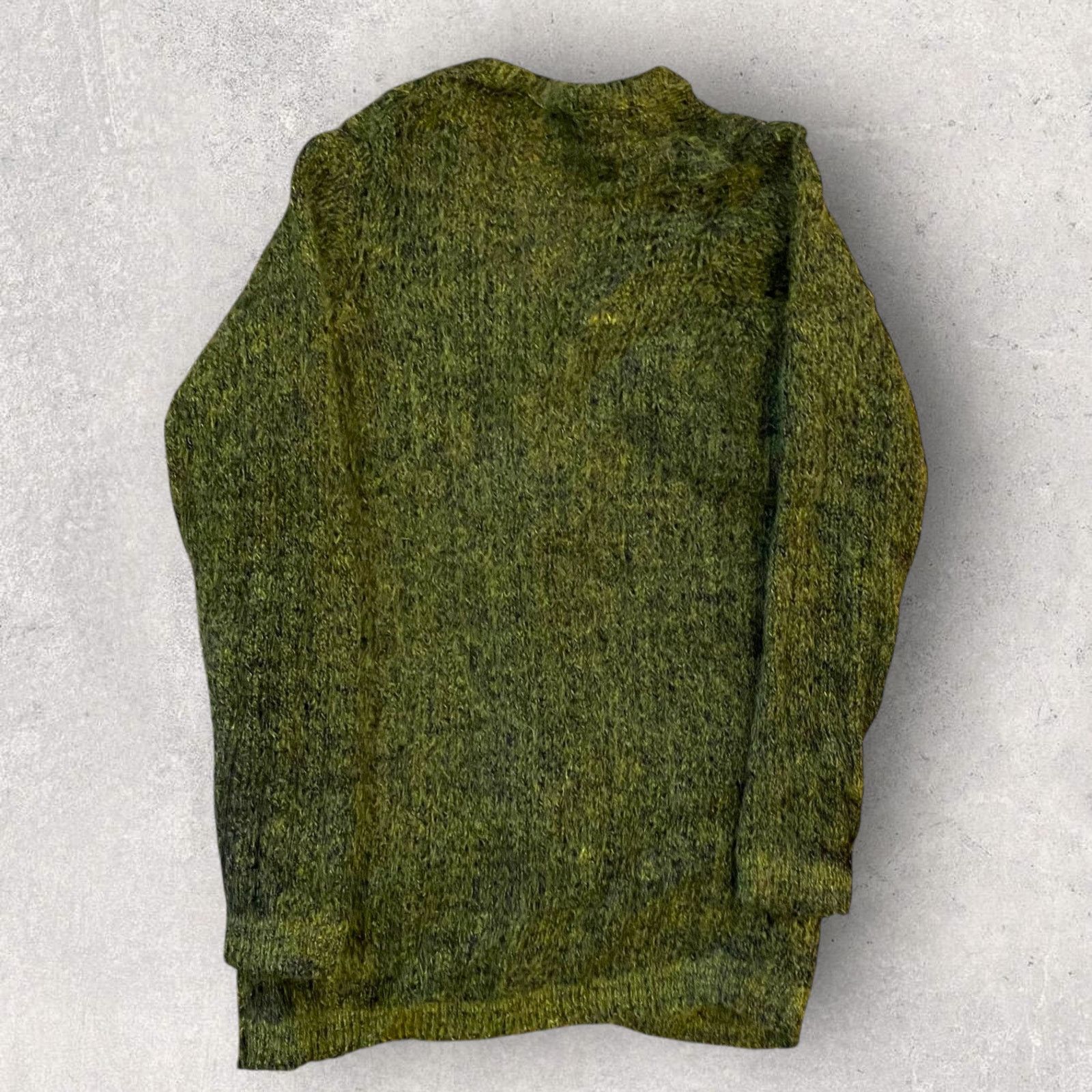 Vintage Vintage 1960s Swaggy Green Mohair Wool Cardigan Size S / US 4 / IT 40 - 2 Thumbnail