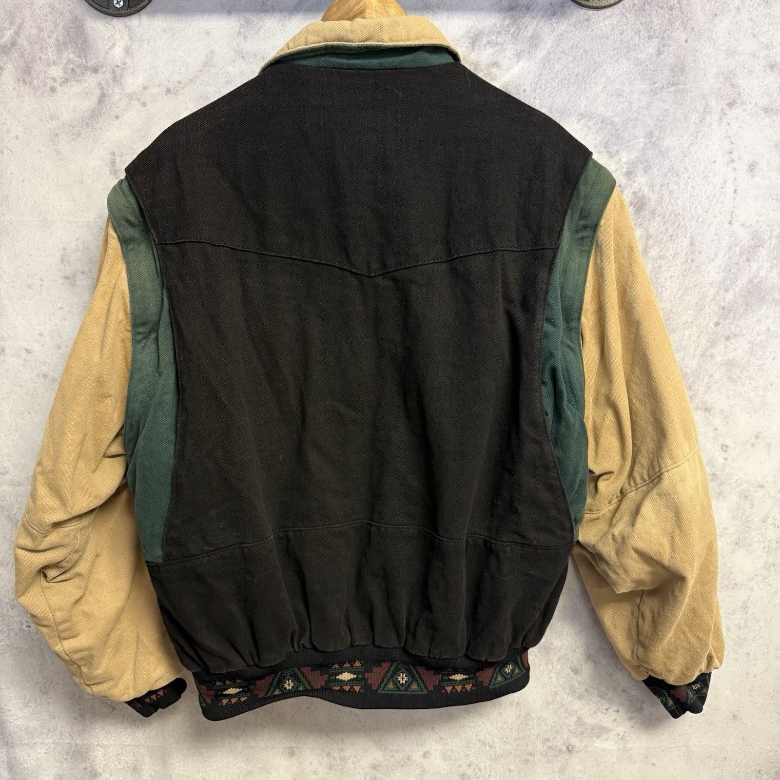 Vintage Vintage Cripple Creek Aztec Bomber Jacket Mens Large Zip Off Size US L / EU 52-54 / 3 - 2 Thumbnail