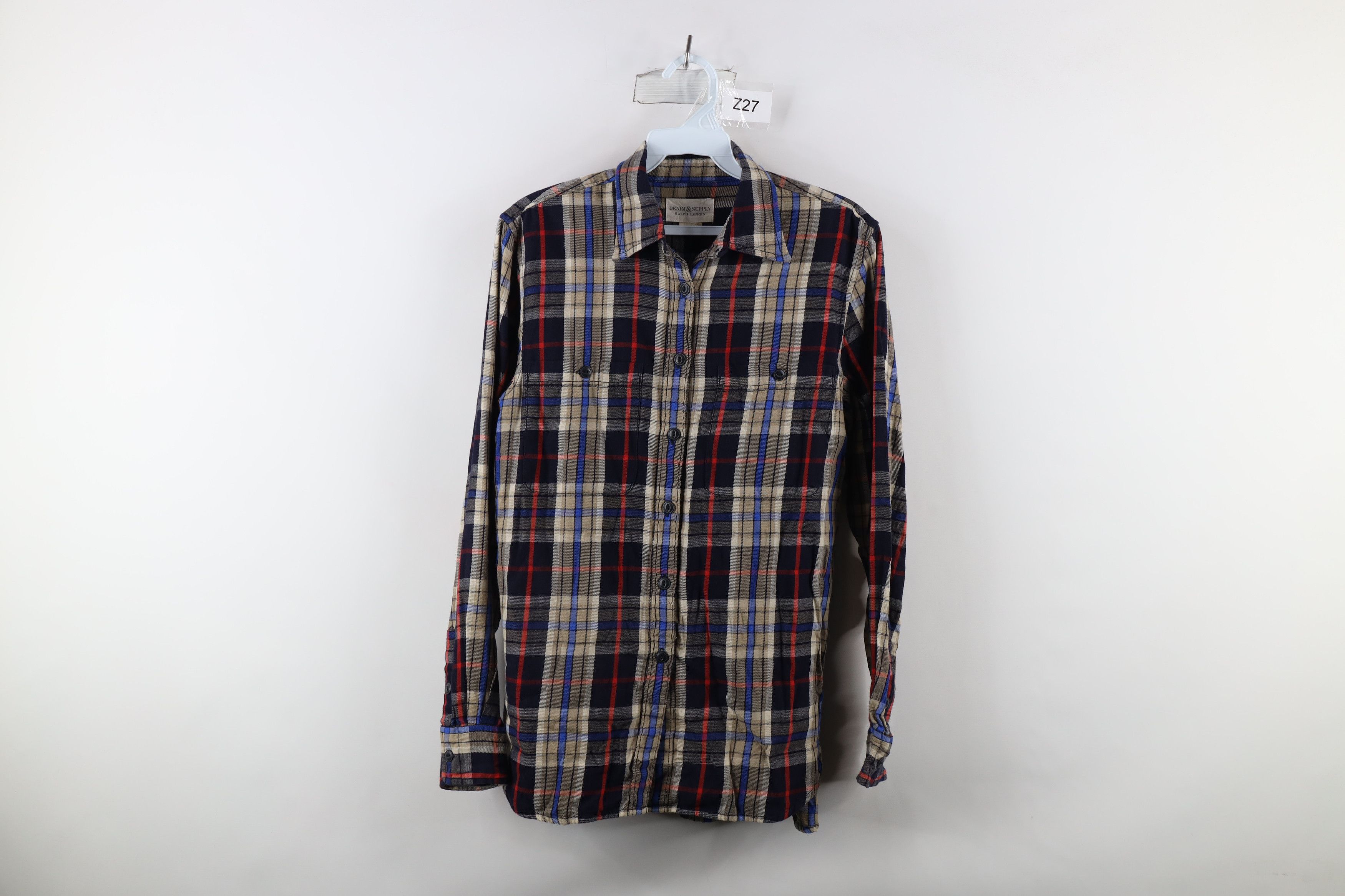 Polo Ralph Lauren Vintage Ralph Lauren Denim Supply Flannel Button Shirt Plaid Size US S / EU 44-46 / 1 - 1 Thumbnail
