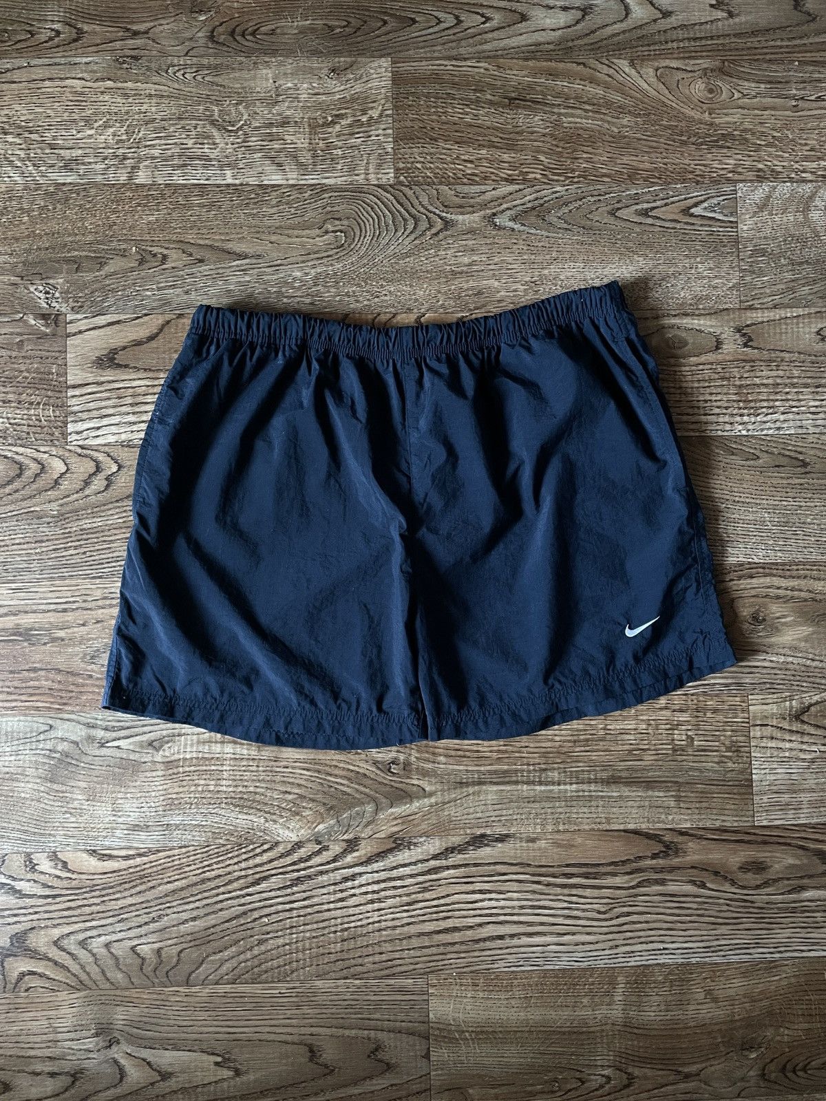 Nike Vintage Nike Shorts Nylon Swoosh Logo Drill Y2K Size US 34 / EU 50 - 1 Thumbnail