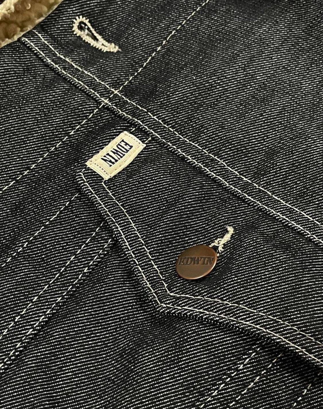 Edwin Vintage Edwin Navajo Sherpa Denim Jacket Size US M / EU 48-50 / 2 - 8 Thumbnail
