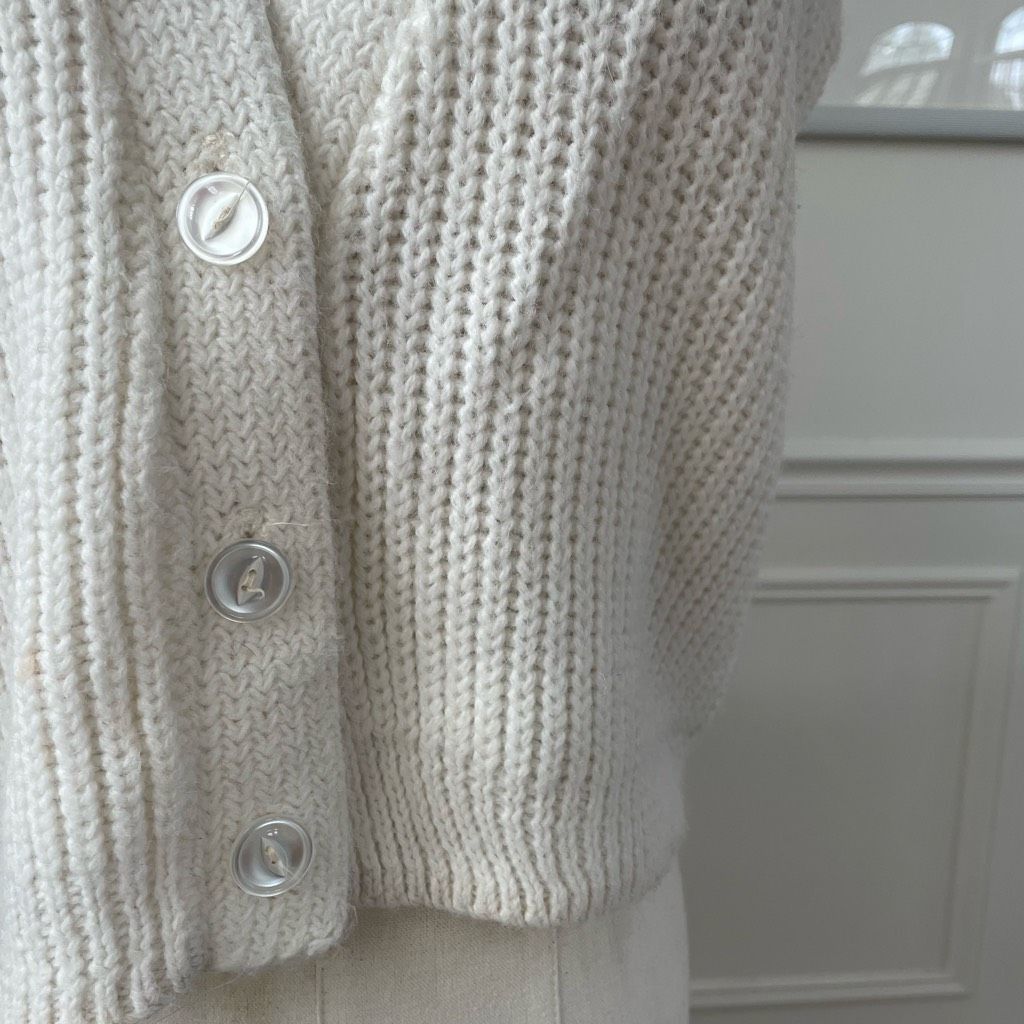 Vintage Vintage 60s Glentex Ivory Wide Ribbed Cropped Sweater Vest S Size S / US 4 / IT 40 - 3 Thumbnail