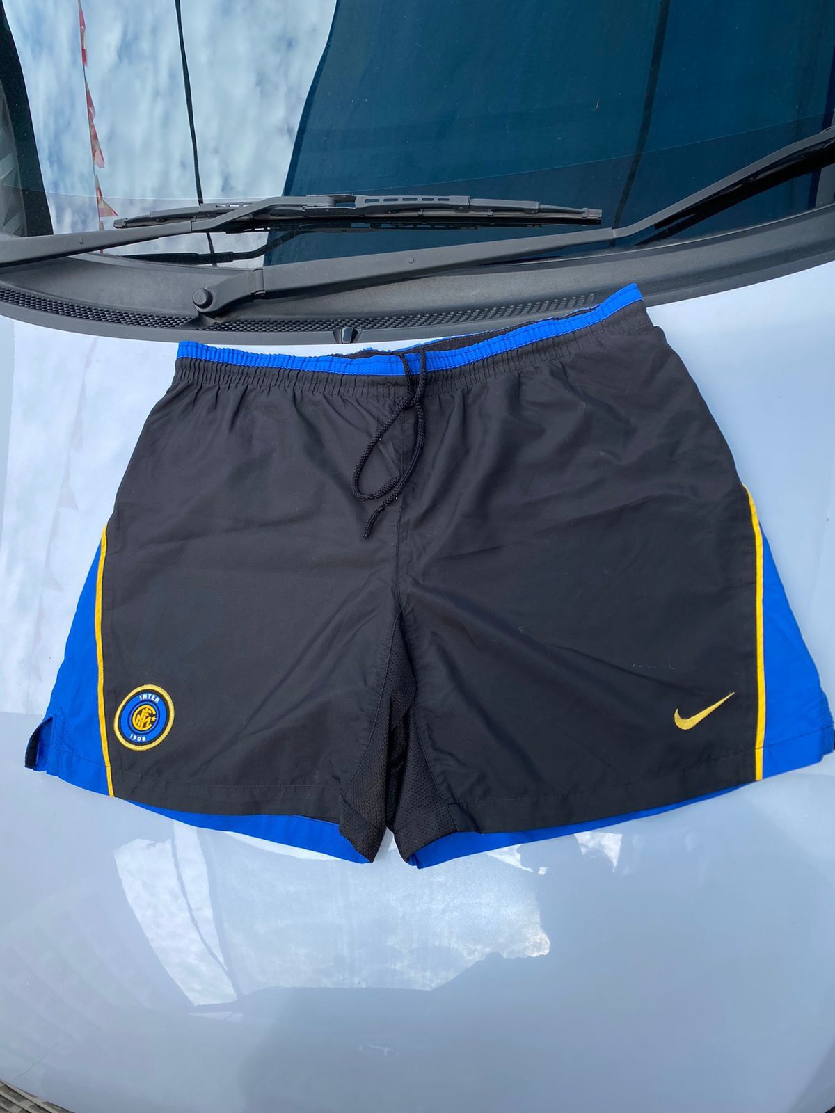 Nike × Vintage inter milan fc home shorts 2000/2002 Size US 35 - 1 Thumbnail