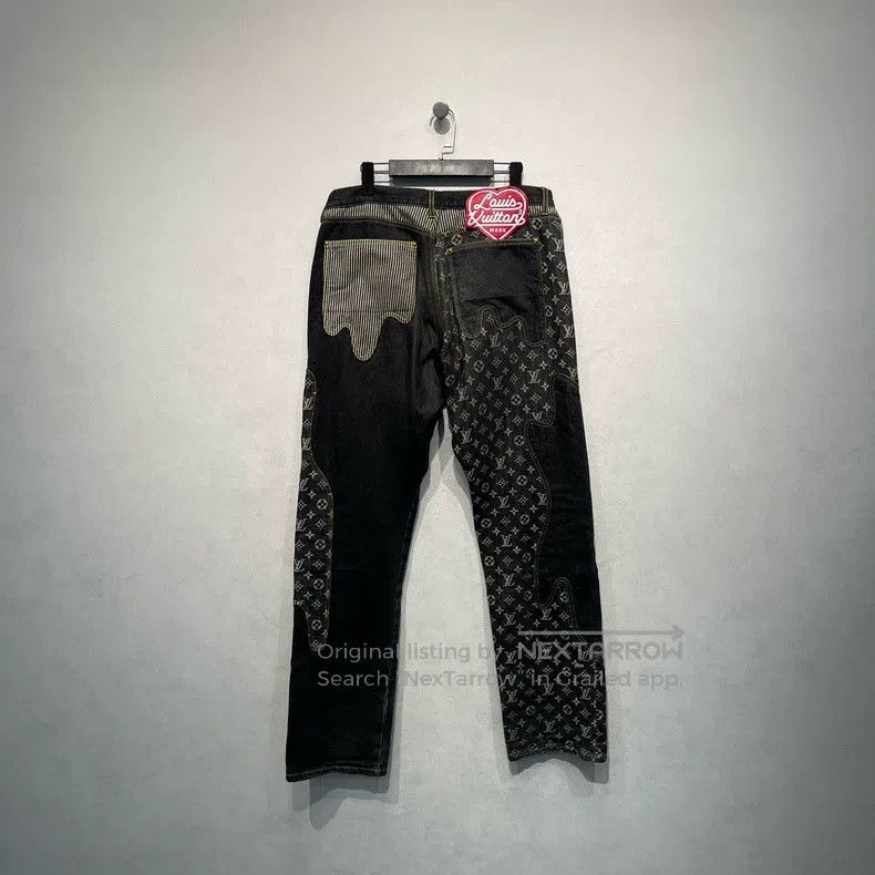 Louis Vuitton Louis Vuitton Printed logo patchwork jeans Size US 34 / EU 50 - 2 Thumbnail