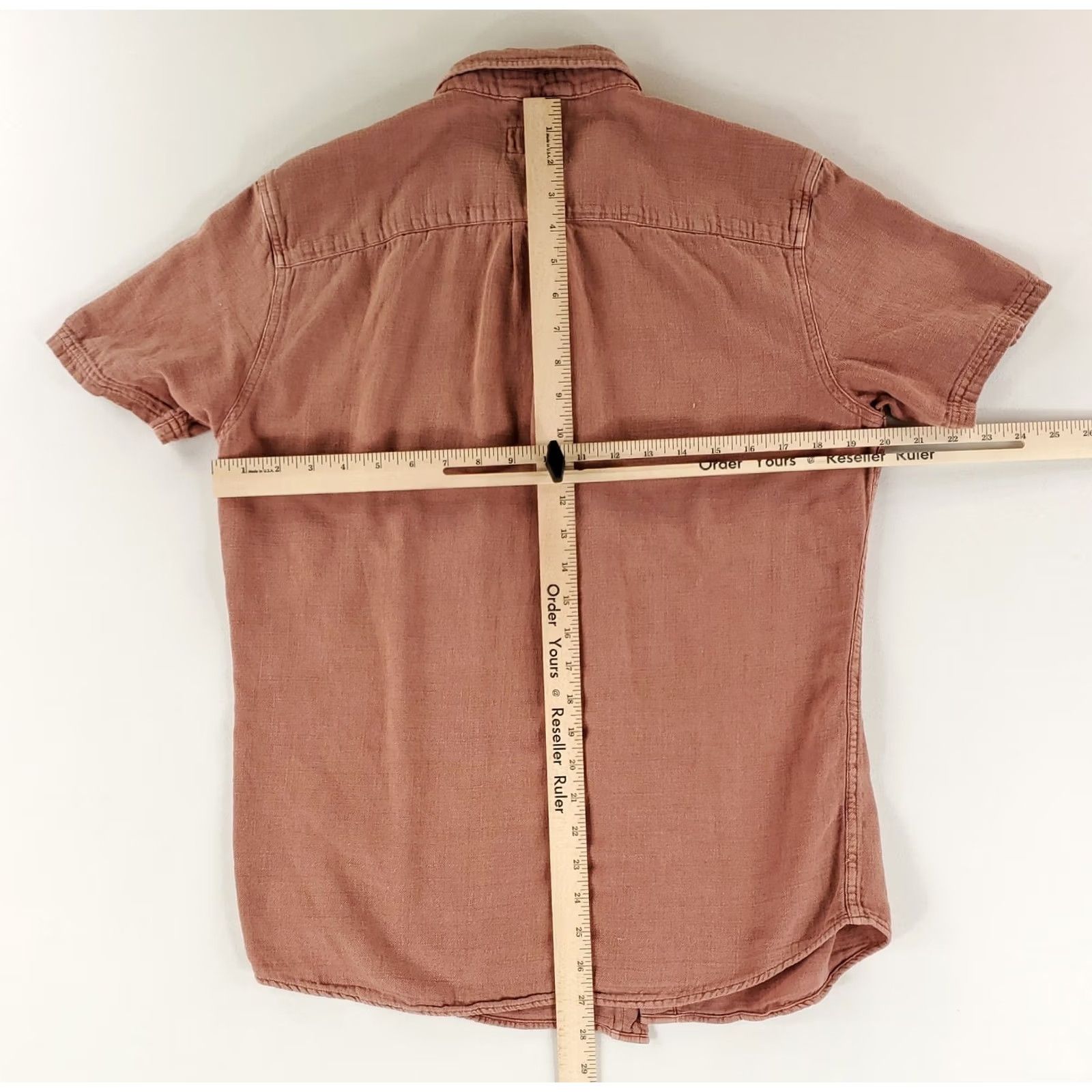 Marine Layer Marine Layer Shirt Button-Up Lightweight Cotton Red Clay Mens M Size US M / EU 48-50 / 2 - 6 Thumbnail