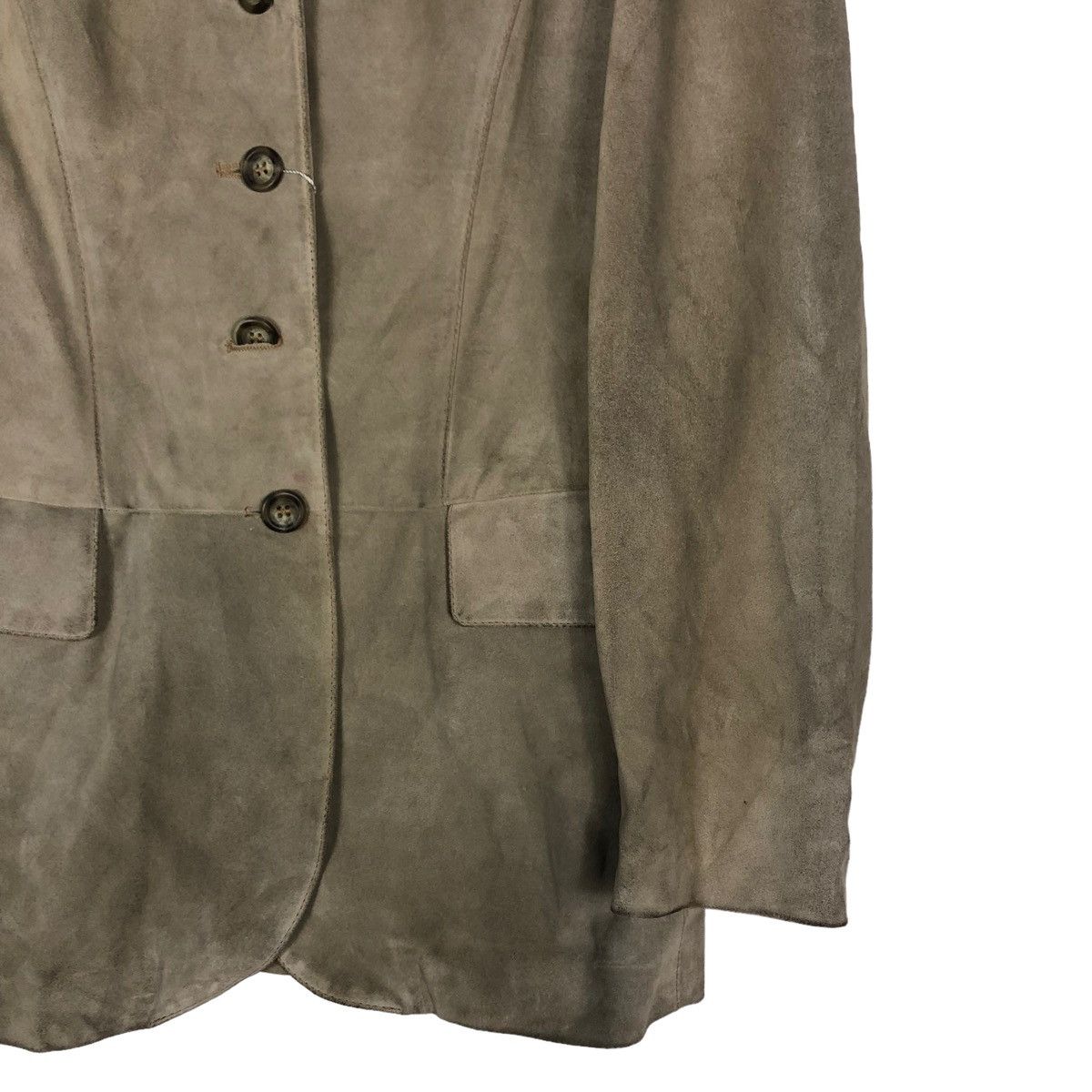 Genuine Leather 🔥VINTAGE GENUINE LEATHER JACKET DOUBLE BREAST LAMATTA PELLE Size US M / EU 48-50 / 2 - 7 Thumbnail
