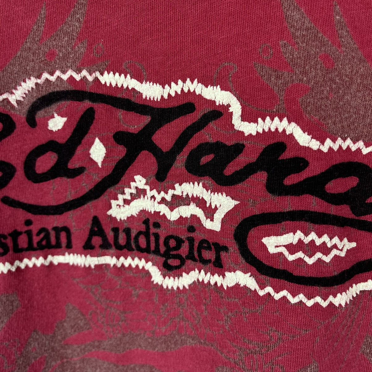 Ed Hardy Vintage Ed Hardy AOP tattoo rare y2k tee 90’s Size US L / EU 52-54 / 3 - 14 Thumbnail