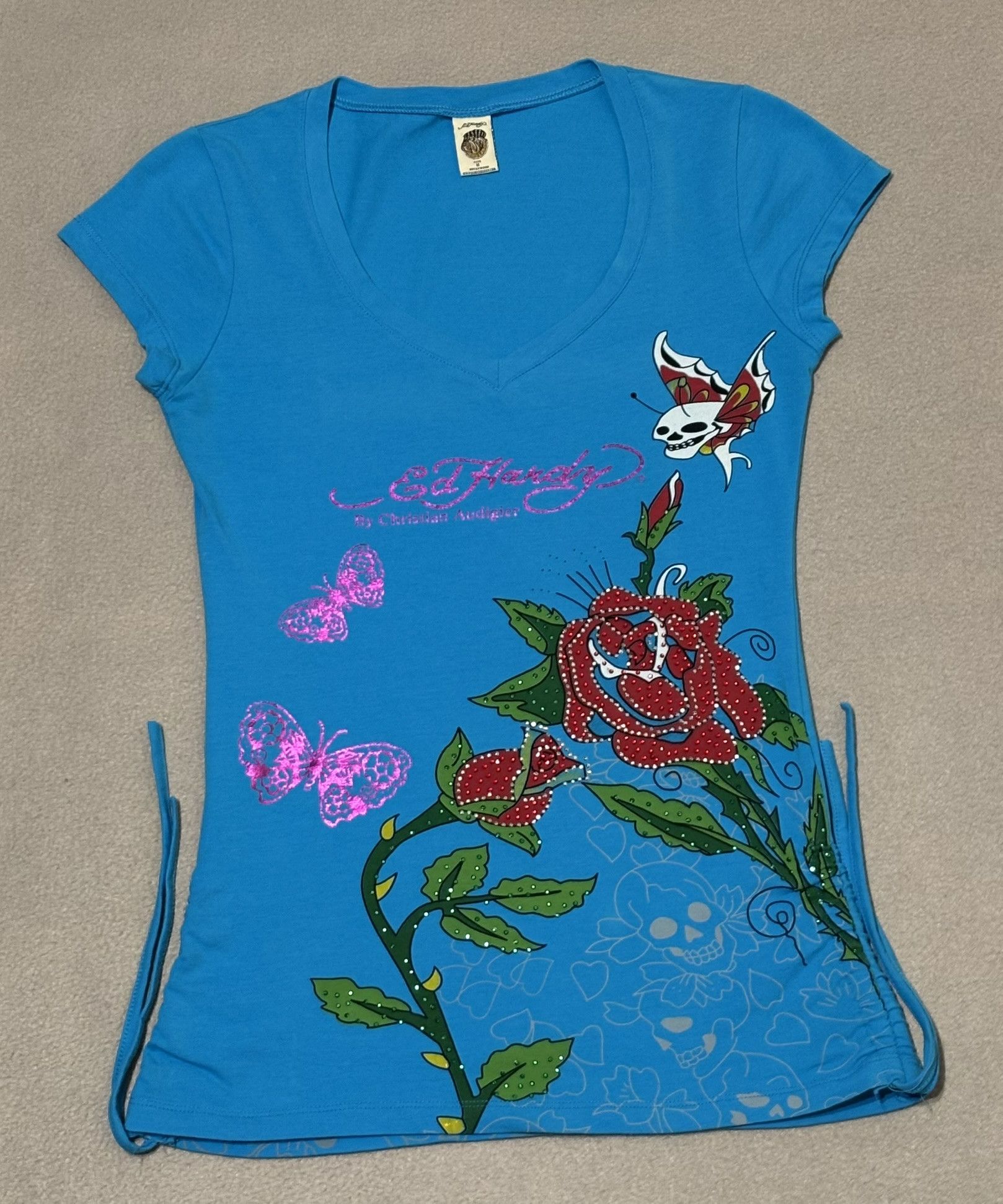 Ed Hardy Ed Hardy Blue T-shirt Size M Size M / US 6-8 / IT 42-44 - 3 Thumbnail