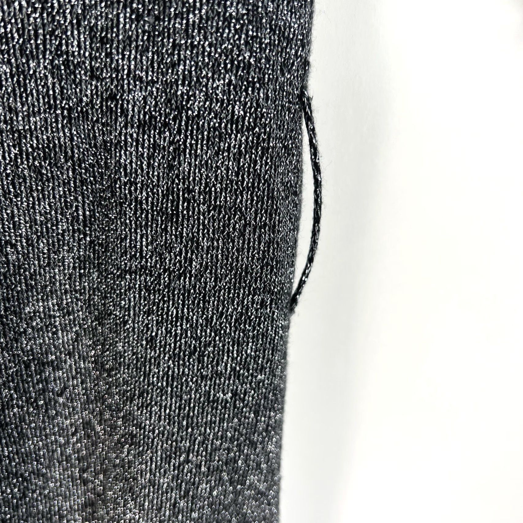 XOXO XOXO Sweater Cowl Neck 3/4 Sleeve Kimono Gray M Silver Shimmer Metallic Pullover Women's Size M / US 6-8 / IT 42-44 - 4 Thumbnail